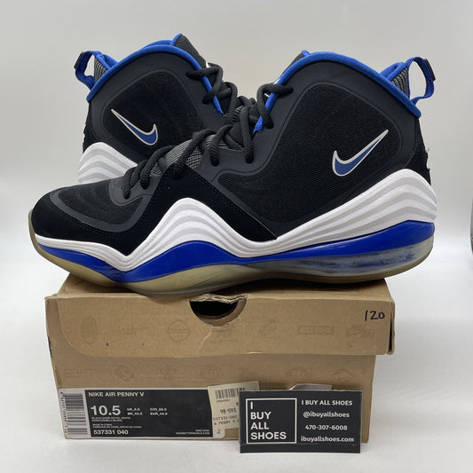 Size 10.5 - Nike Air Penny 5 Orlando Suede Leather (537331-040)