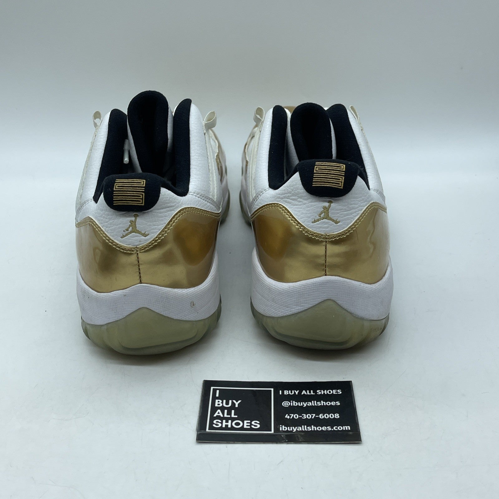 Size 14 - Air Jordan 11 Retro Low Closing Ceremony Gold White (528895-103)