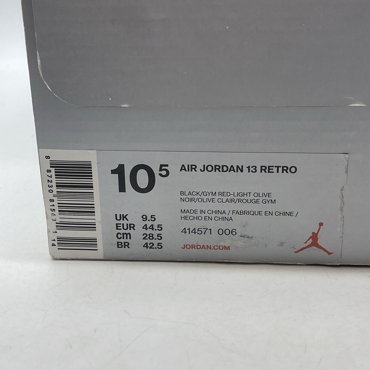 Size 10.5 - Air Jordan 13 Retro Olive Green Black Suede Leather (414571-006)