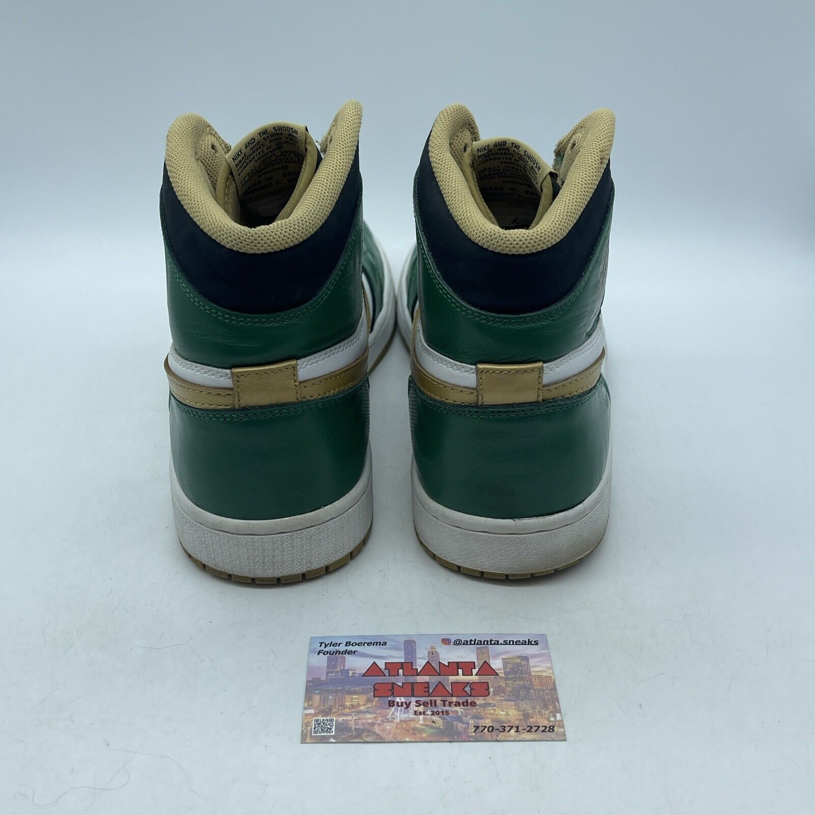 Size 12 - Air Jordan 1 Retro OG High Celtics Green Suede Leather (555088-315)