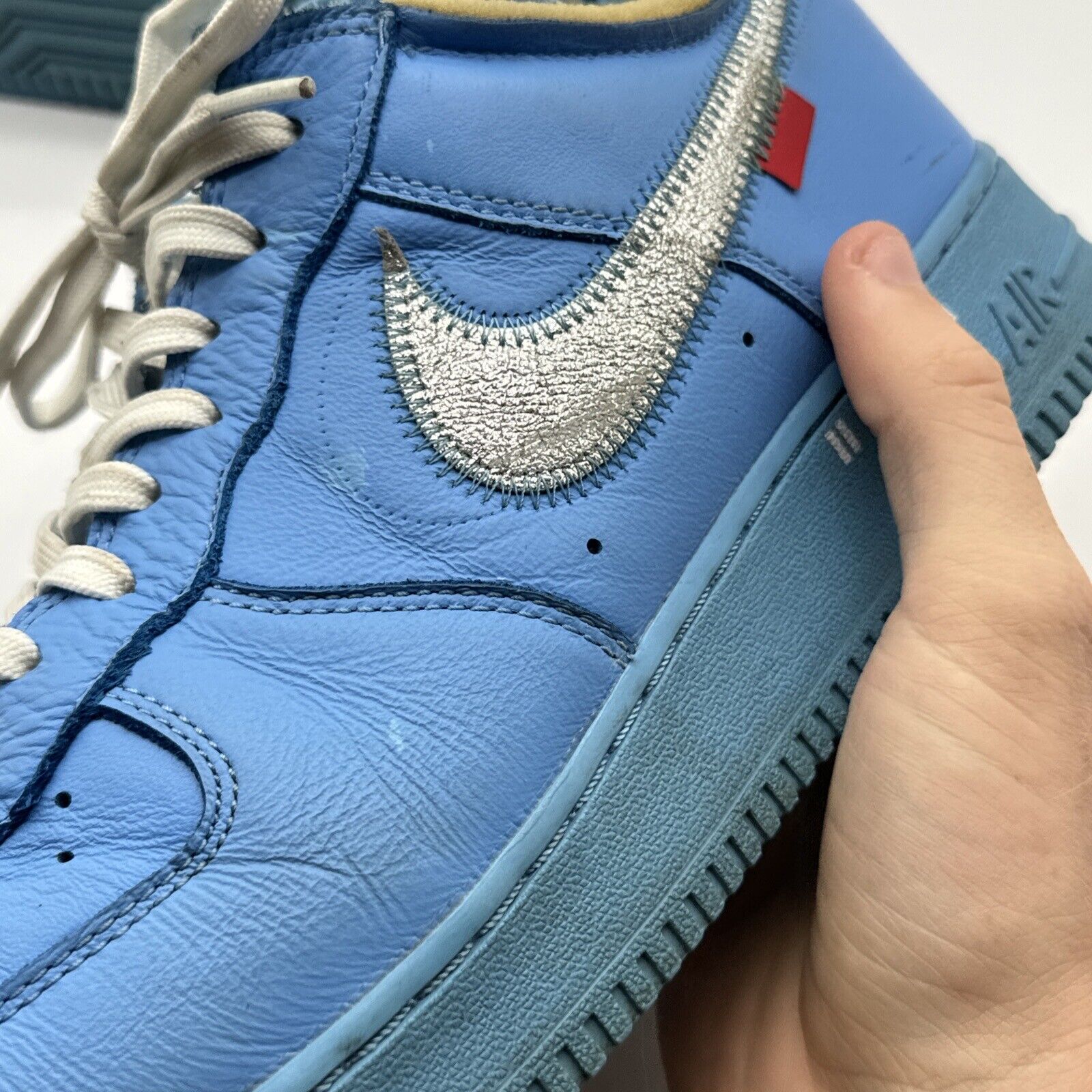 Size 11.5 - Nike Air Force 1 Low '07 x Off-White MCA Blue UNC Lowest On Market!