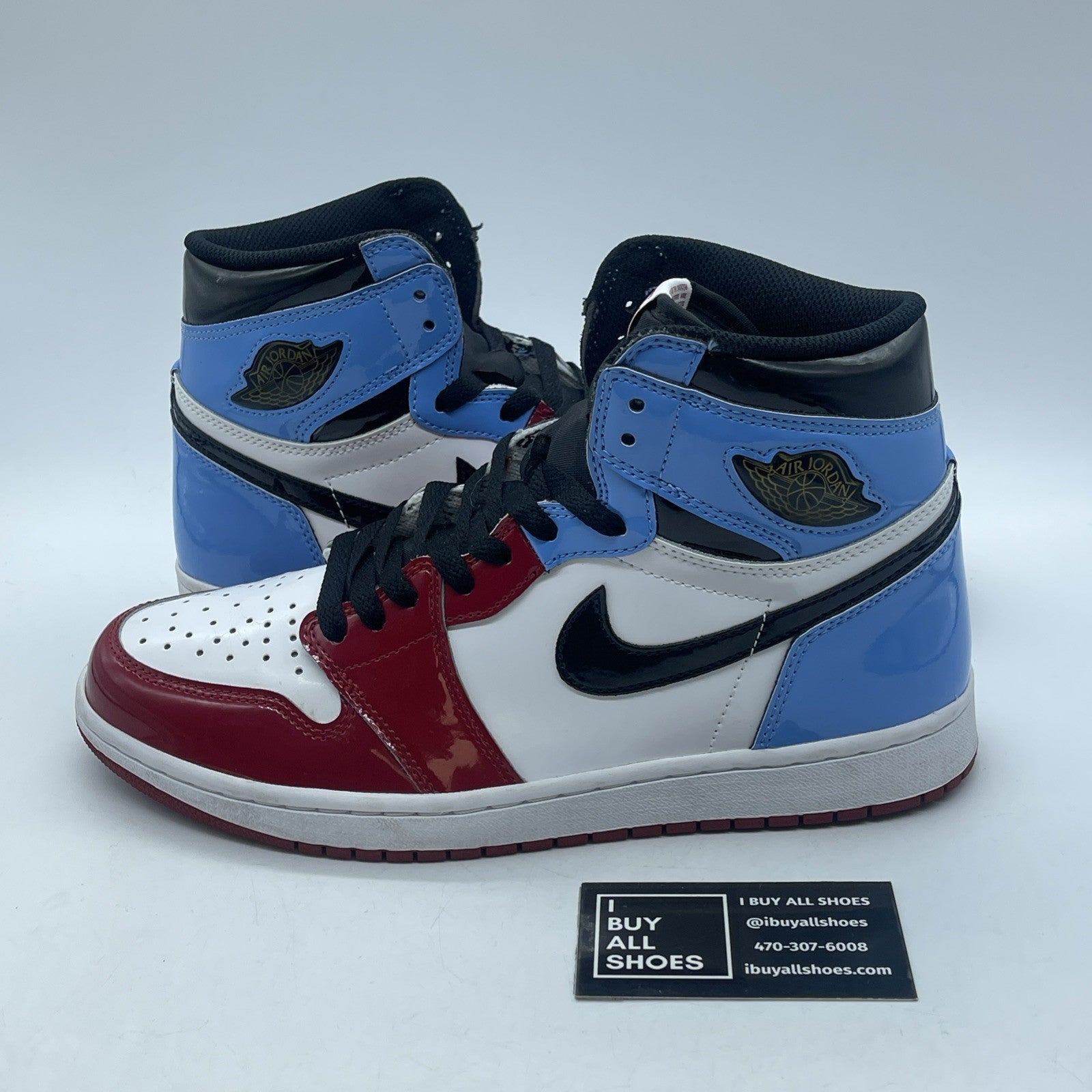 Size 9.5 - Jordan 1 Retro OG High Fearless Blue Red Leather (CK5666-100)