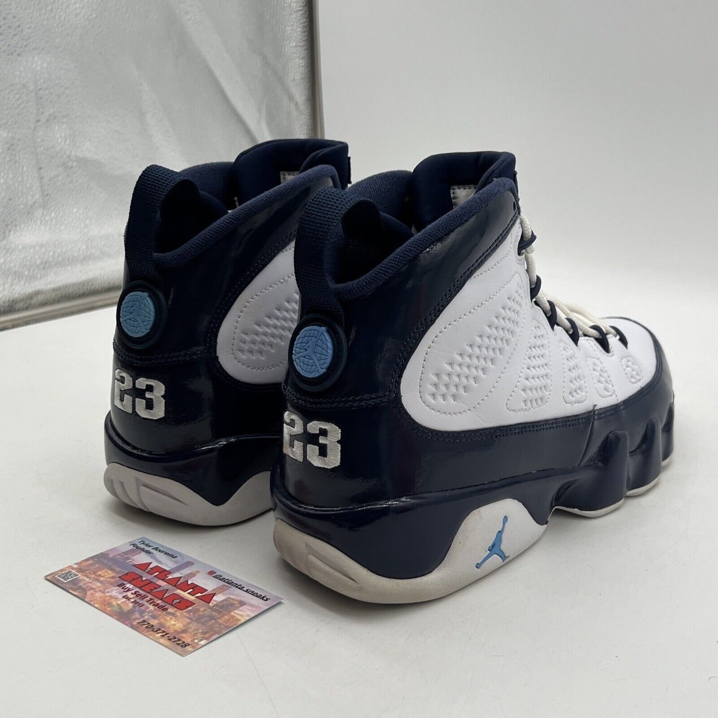 Size 9 - Air Jordan 9 Retro UNC White Navy (302370-145)