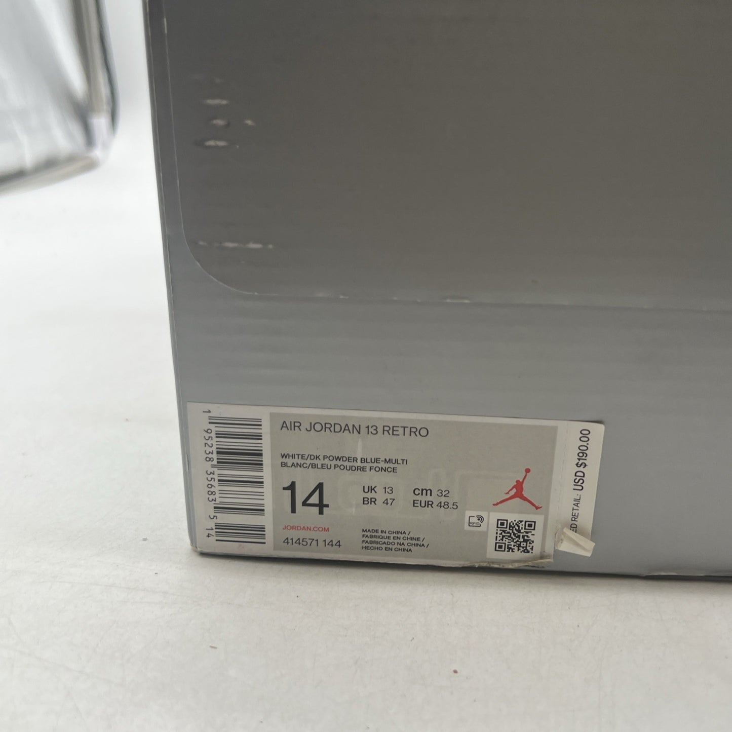 Size 14 - Air Jordan 13 Retro Obsidian (414571-144)