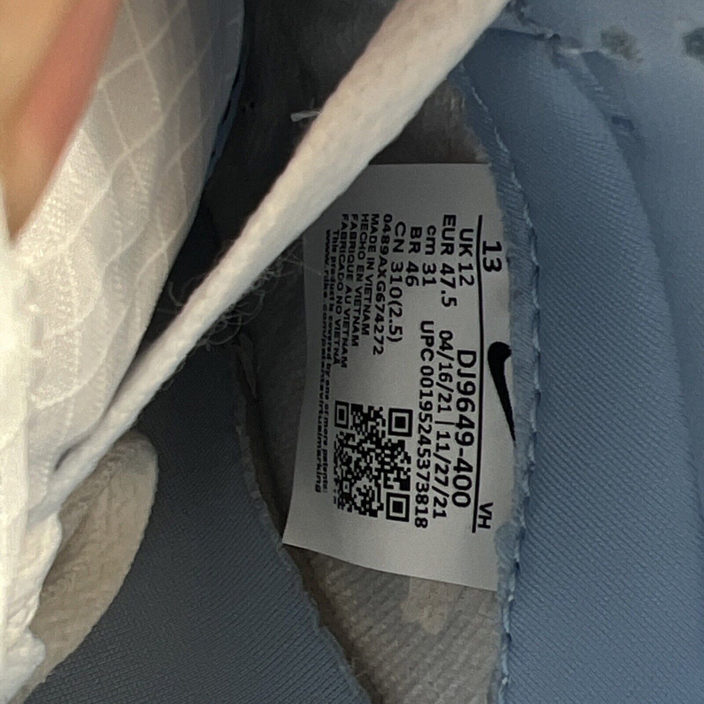 Size 13 - Nike Dunk Low x Union LA Passport Pack - Argon (DJ9649-400)