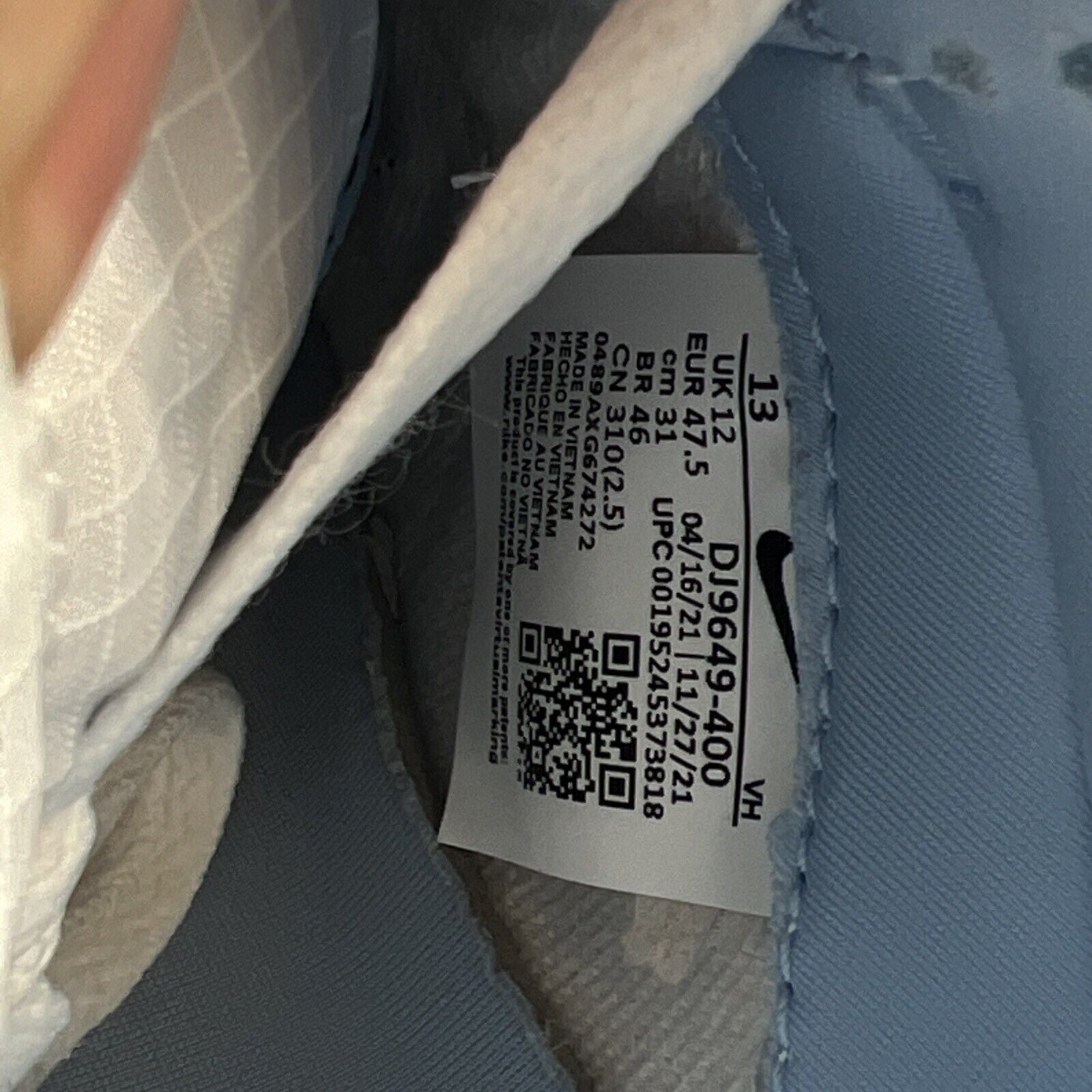 Size 13 - Nike Dunk Low x Union LA Passport Pack - Argon (DJ9649-400)