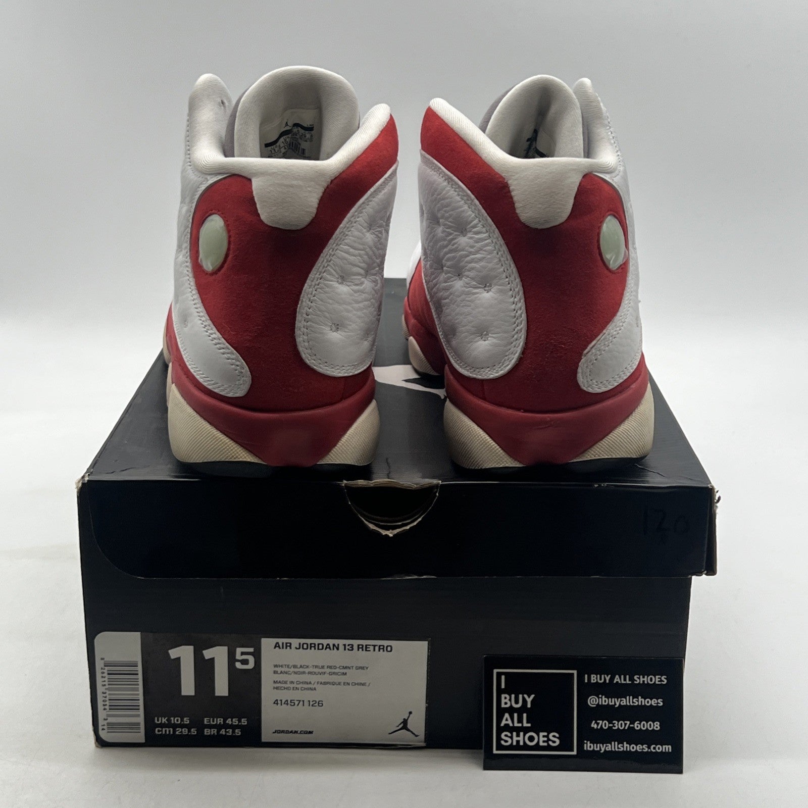 Size 11.5 - Air Jordan 13 Retro 2014 Grey Toe (414571-126)