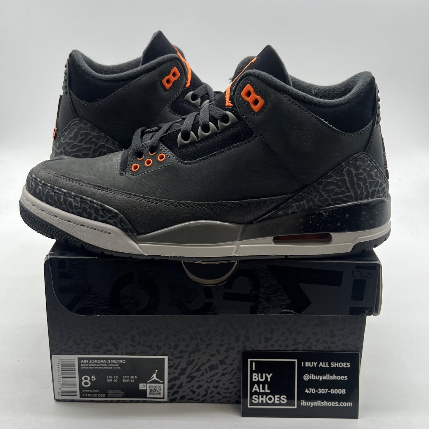 Size 8.5 - Air Jordan 3 Retro 2023 Mid Fear (CT8532-080)