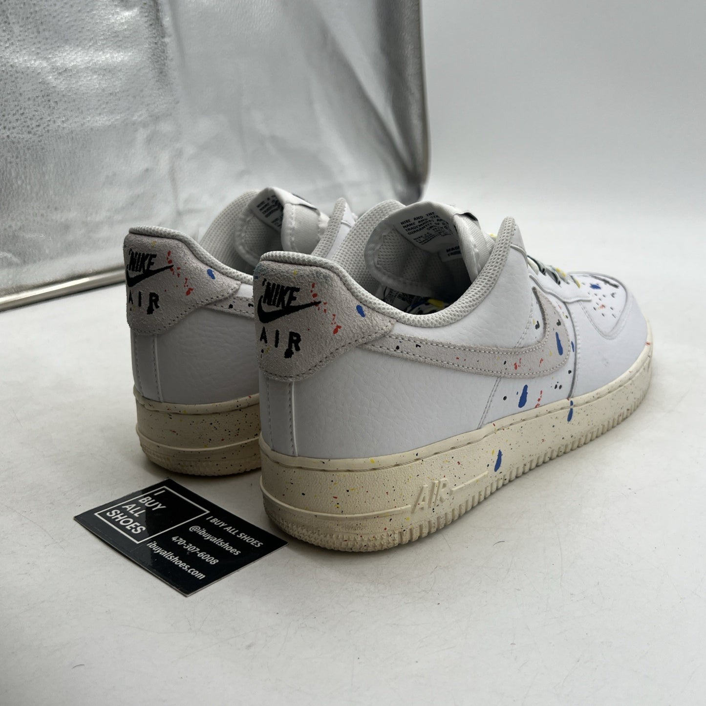 Size 10.5 - Nike Air Force 1 '07 LV8 Paint Splatter (CZ0339-100)