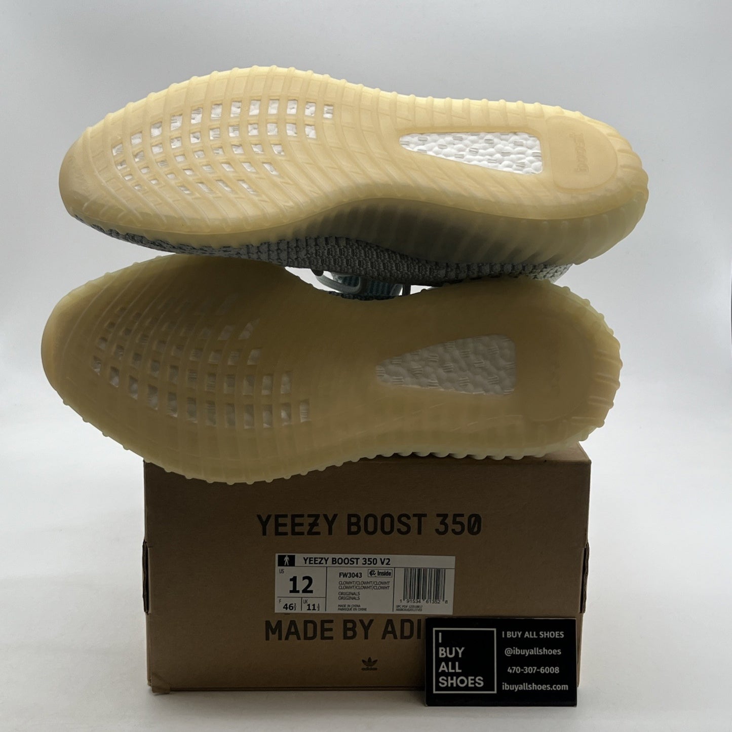 Size 12 - Adidas Yeezy Boost 350 V2 Cloud White Non-Reflective (FW3043)