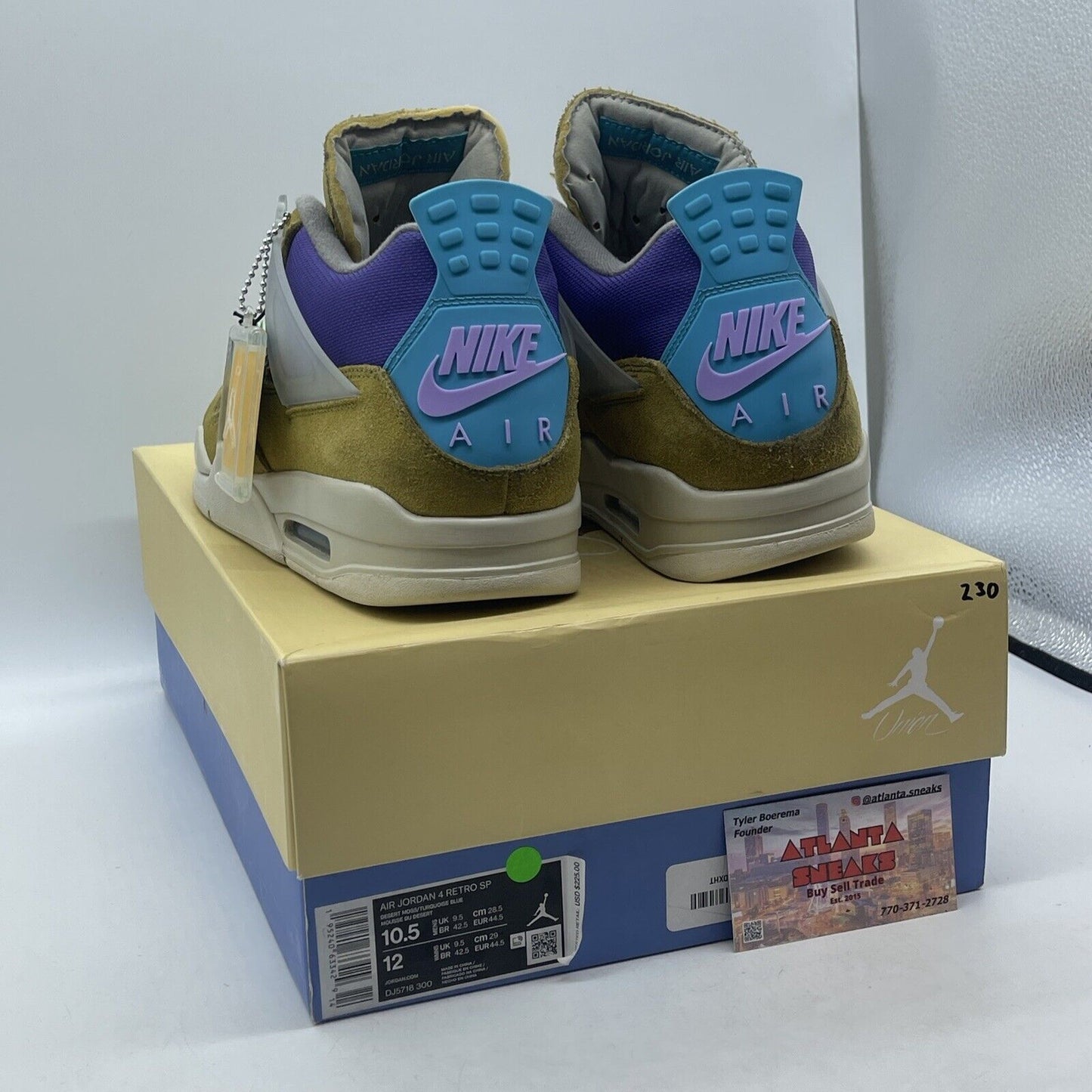Size 10.5 - Jordan 4 Retro SP x Union 30th Anniversary Suede Leather (DJ5718-300