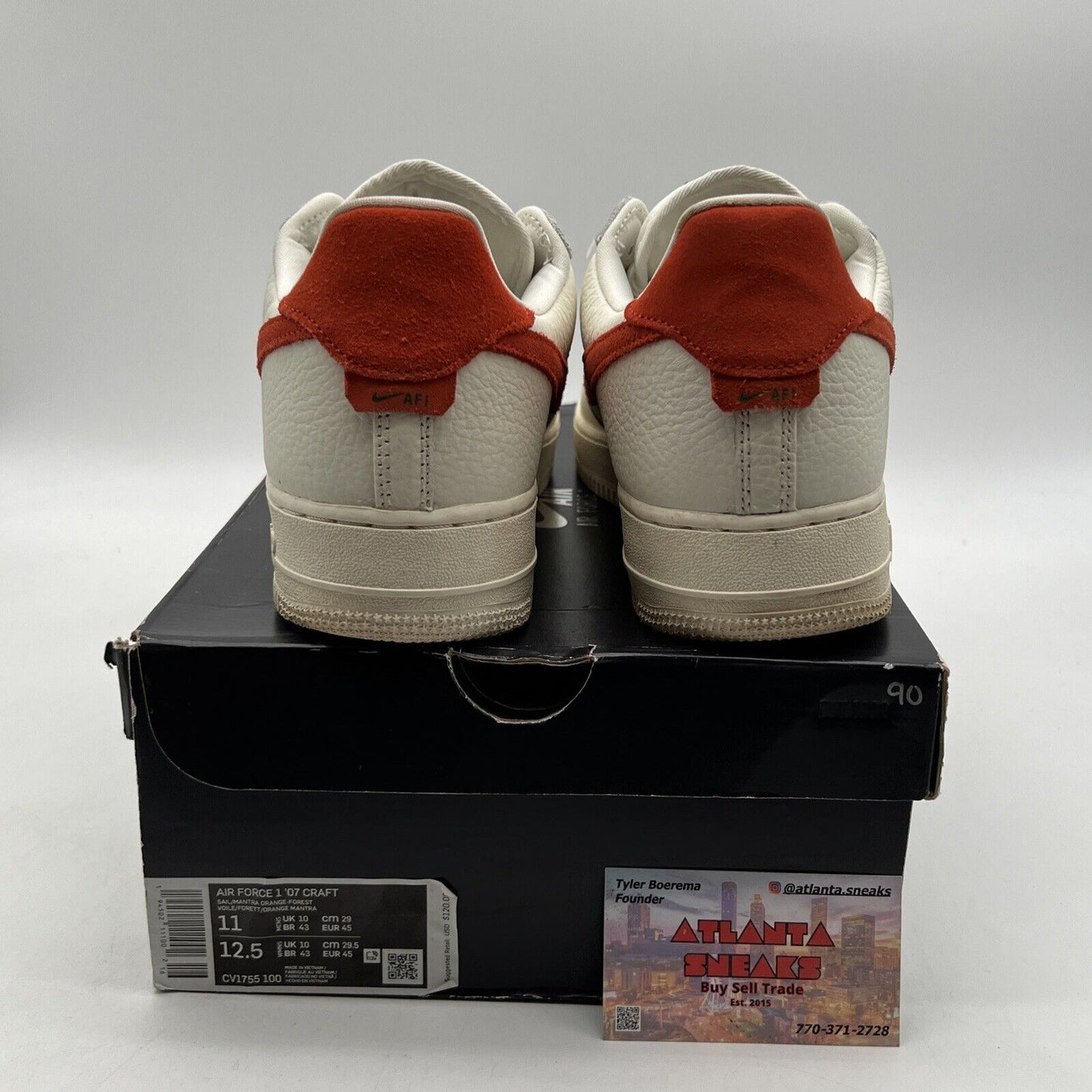 Size 11 - Nike Air Force 1 '07 Craft Mantra Orange (CV1755-100)