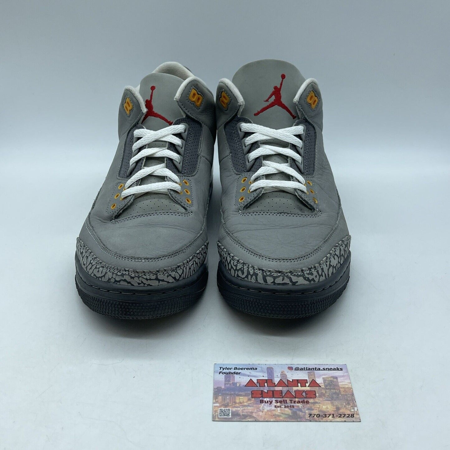 Size 10.5 - Jordan 3 Retro Mid Cool Grey Suede Leather White (CT8532-012)