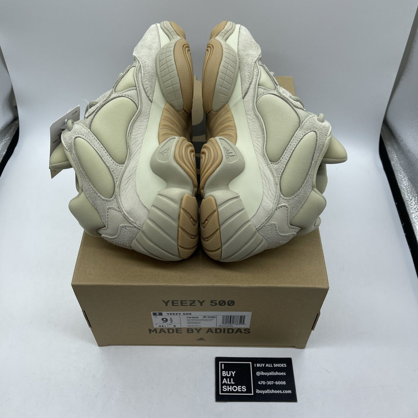Size 9.5 - adidas Yeezy 500 Stone Brown Suede  (FW4839)