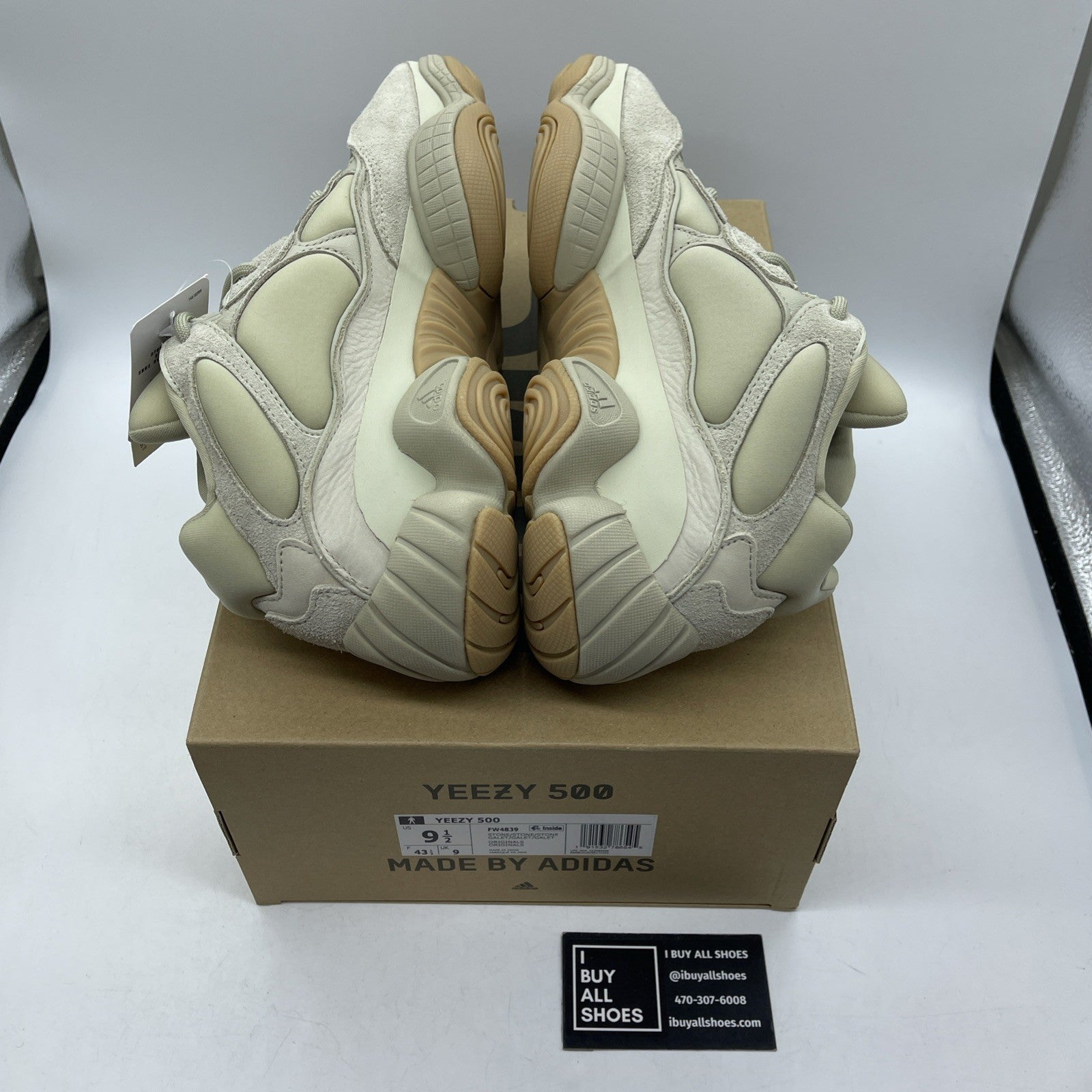 Size 9.5 - adidas Yeezy 500 Stone Brown Suede  (FW4839)