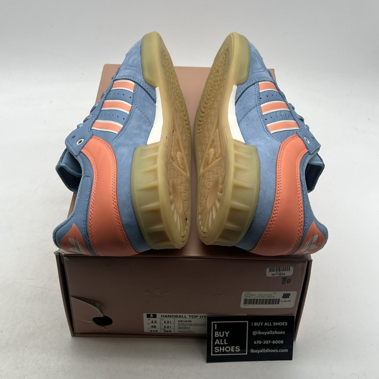 Size 13 - Adidas Oyster Holdings x Handball Top Ash Blue (DB1978)