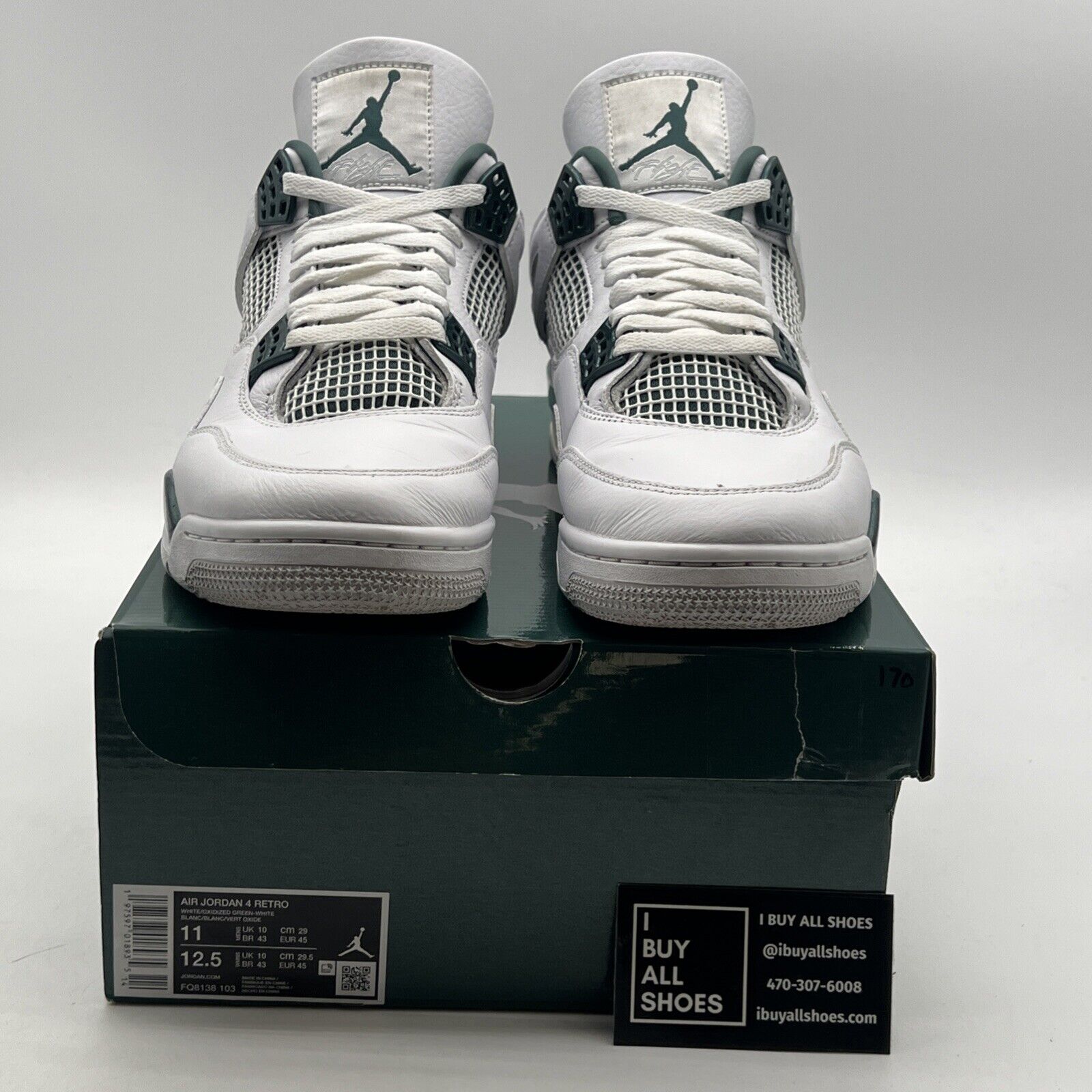 Size 11 - Air Jordan 4 Retro Oxidized Green (FQ8138-103)