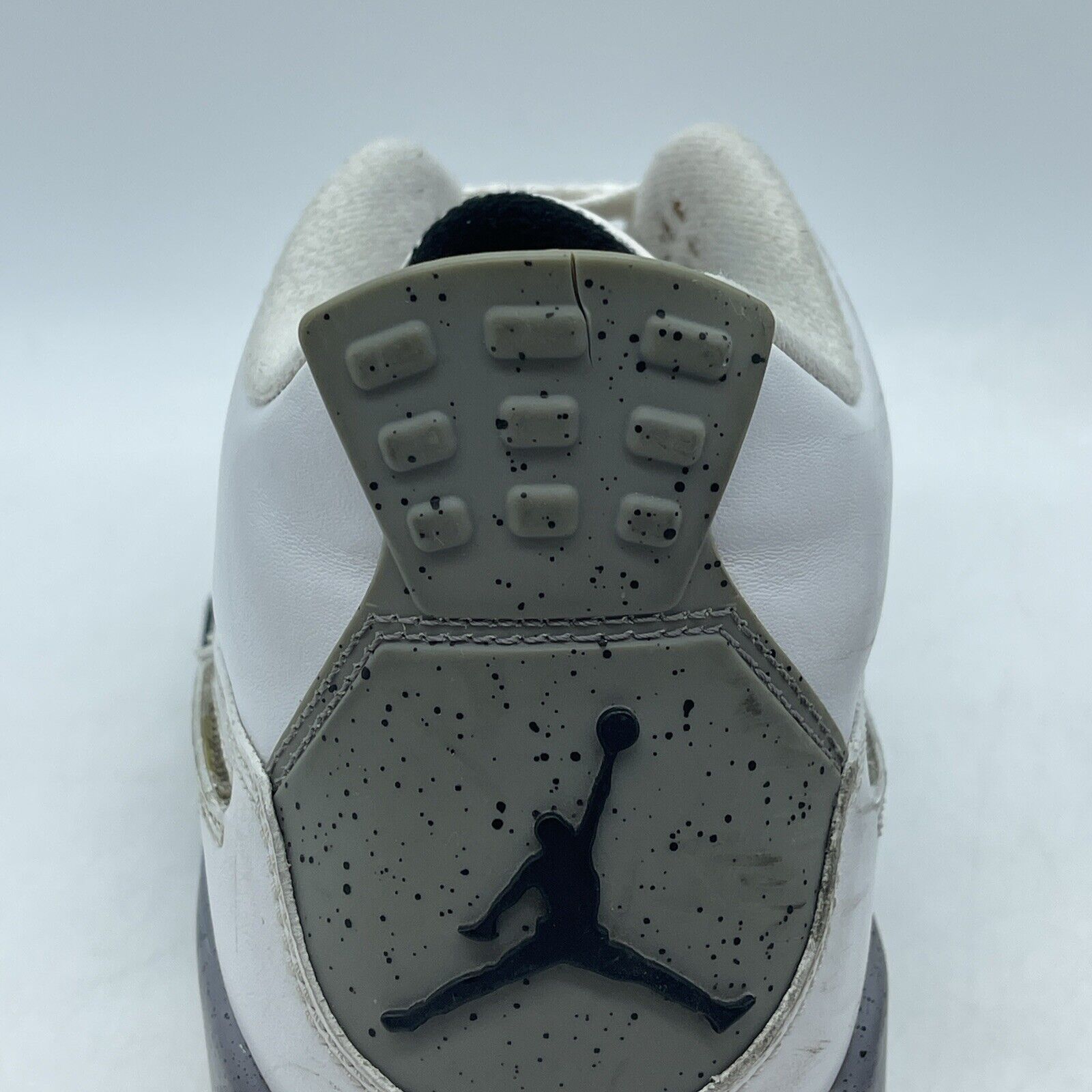 Size 10.5 - Jordan 4 Retro Cement 2012 White Red Black Leather (308497-103)