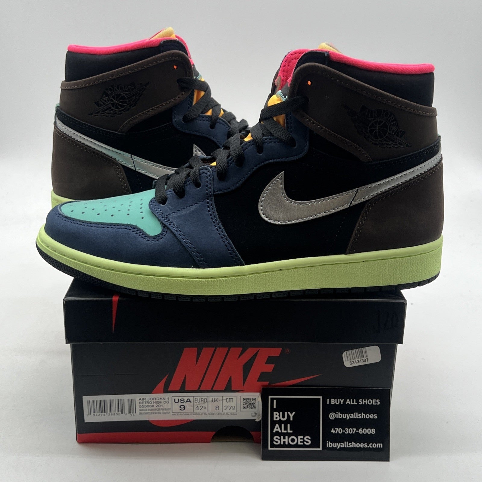 Size 9 - Air Jordan 1 Retro High Tokyo Bio Hack (555088-201)