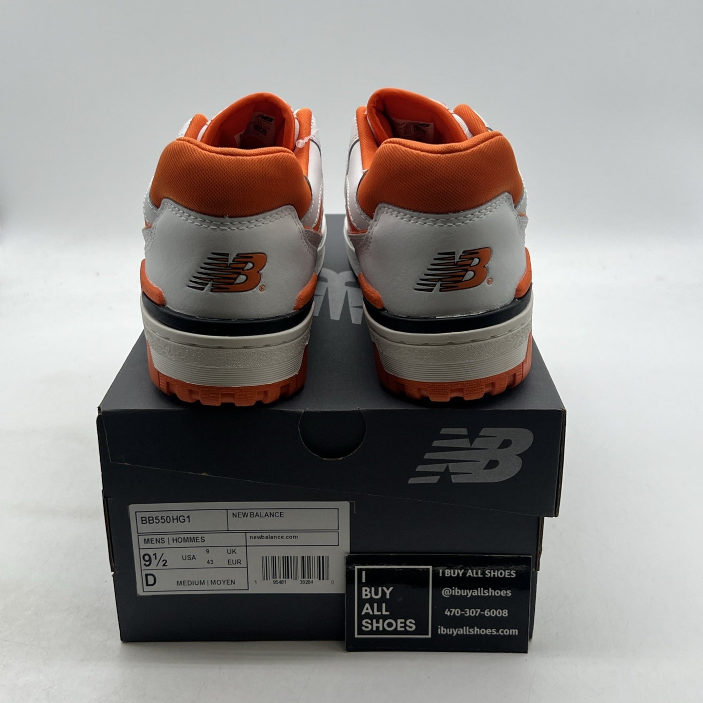 Size 9.5 - New Balance 550 Varsity Orange (BB550HG1)