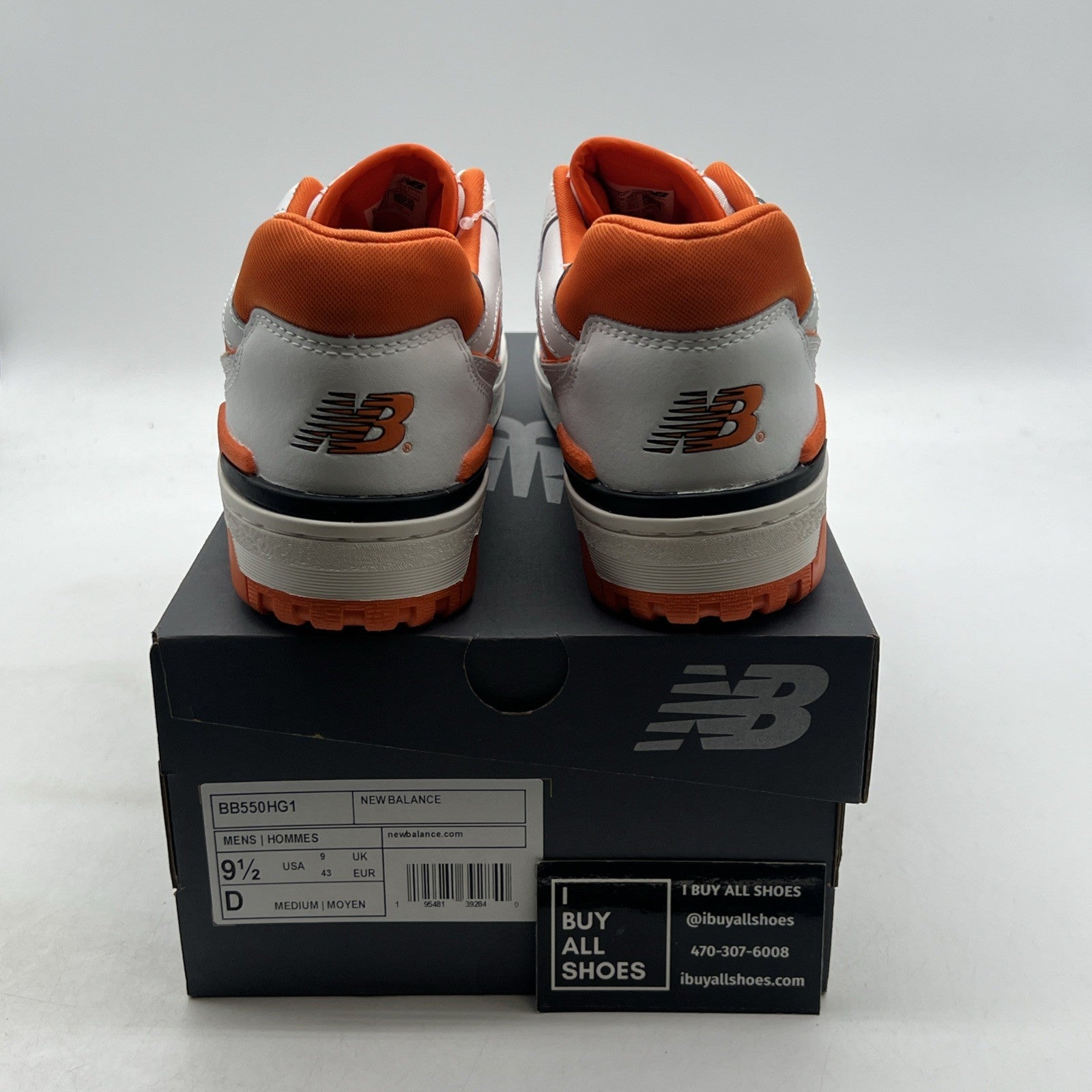 Size 9.5 - New Balance 550 Varsity Orange (BB550HG1)