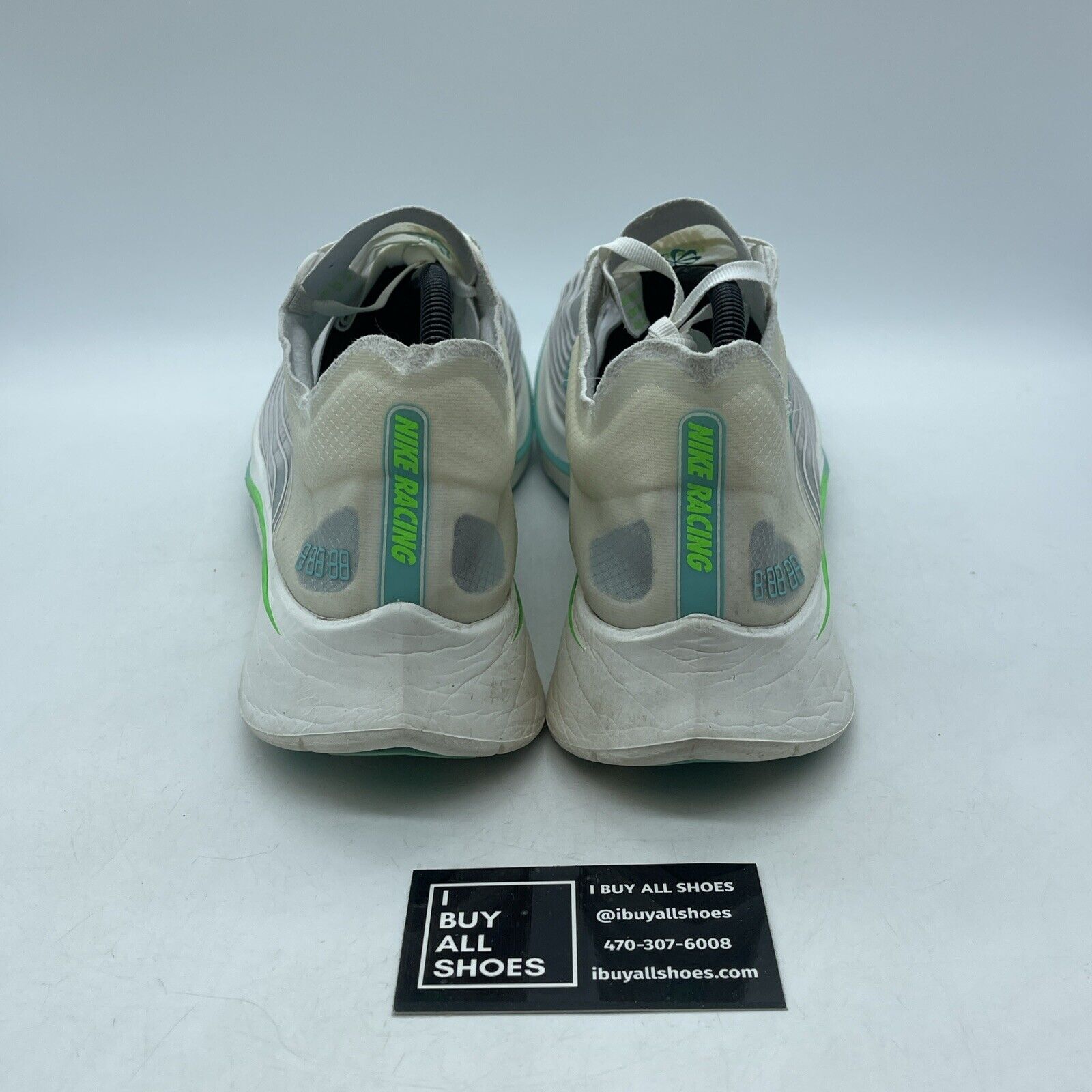 Size 13 - Nike Zoom Fly SP London Blue Green White Suede (AJ9282-103)