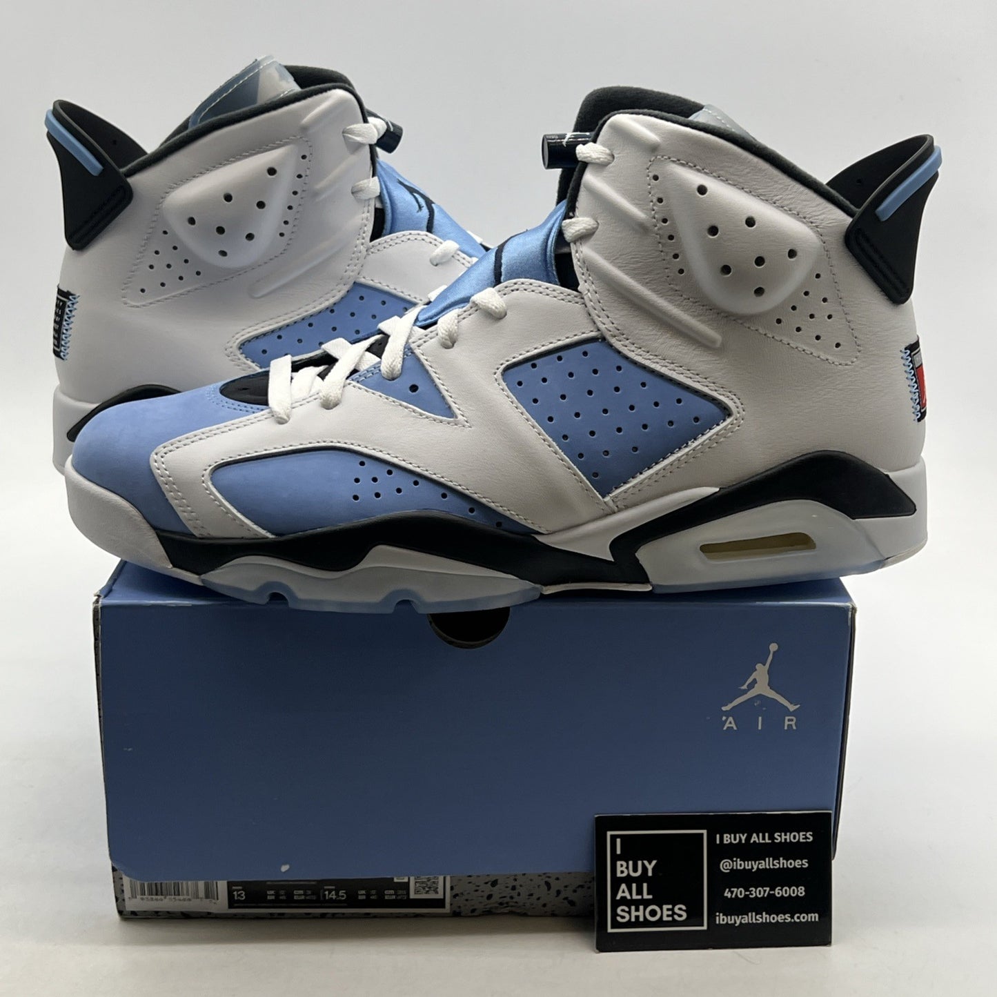 Size 13 - Air Jordan 6 Retro Mid UNC Home (CT8529-410)
