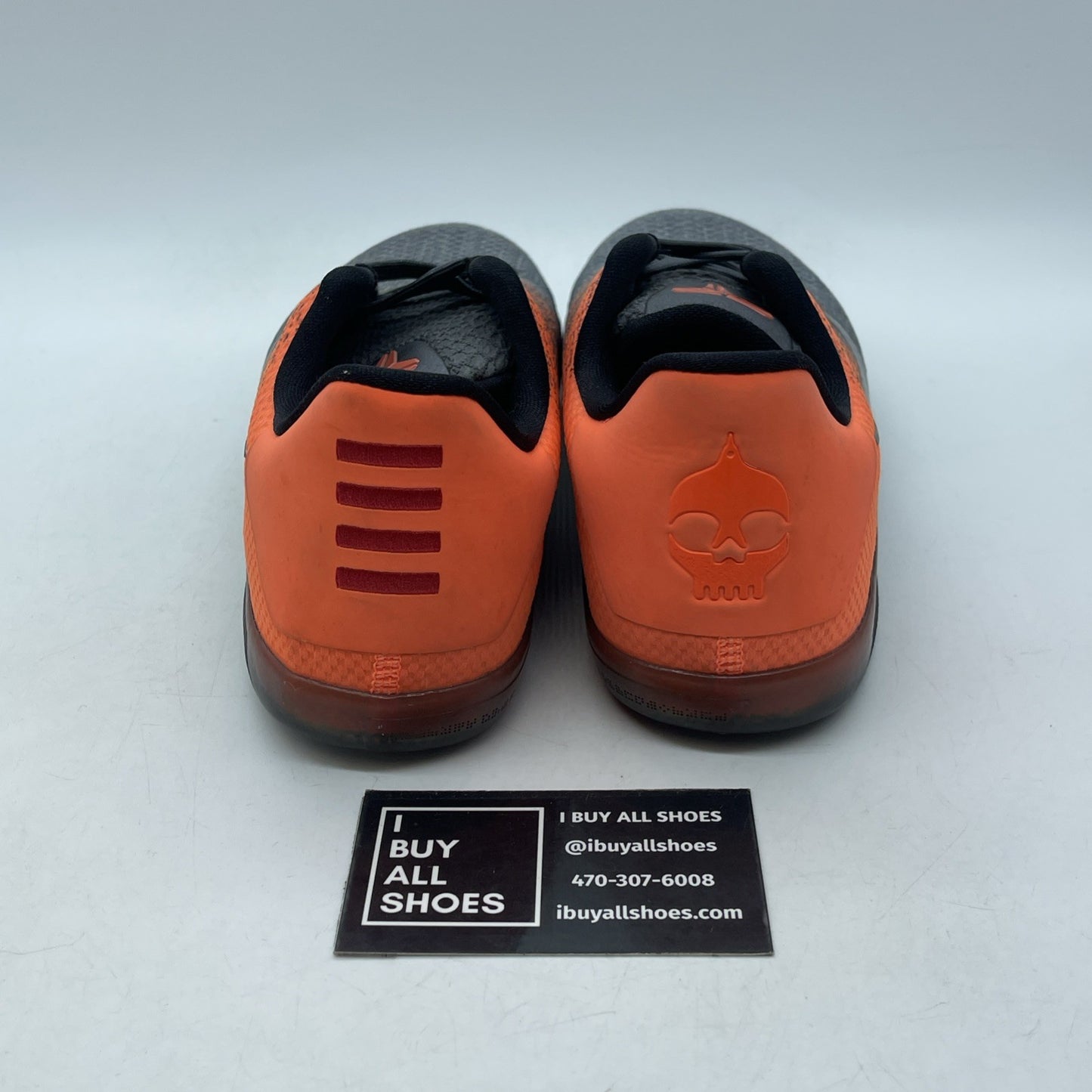 Size 5Y - Nike KOBE 11 XI Elite Low Easter  GREY/VOLT Orange (822945-078)