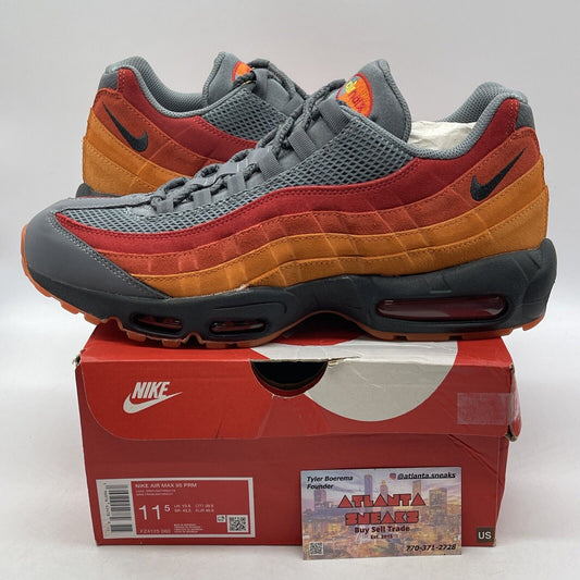 Size 11.5 - Nike Air Max 95 Premium Atlanta Black Grey Suede (FZ4125-060)