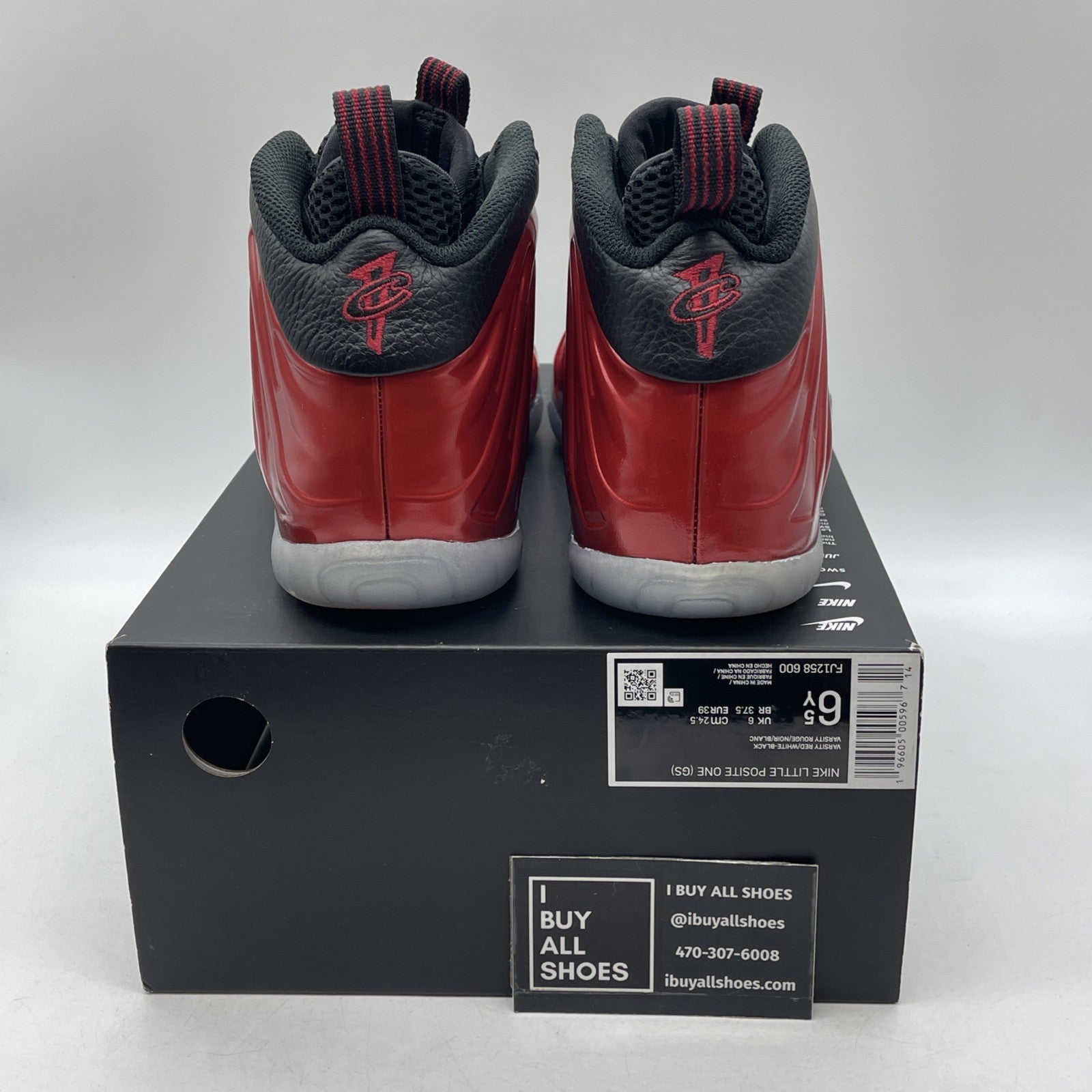 Size 6.5 (GS) - Nike Little Posite One 2023 Mid Metallic Red (FJ1258-600)