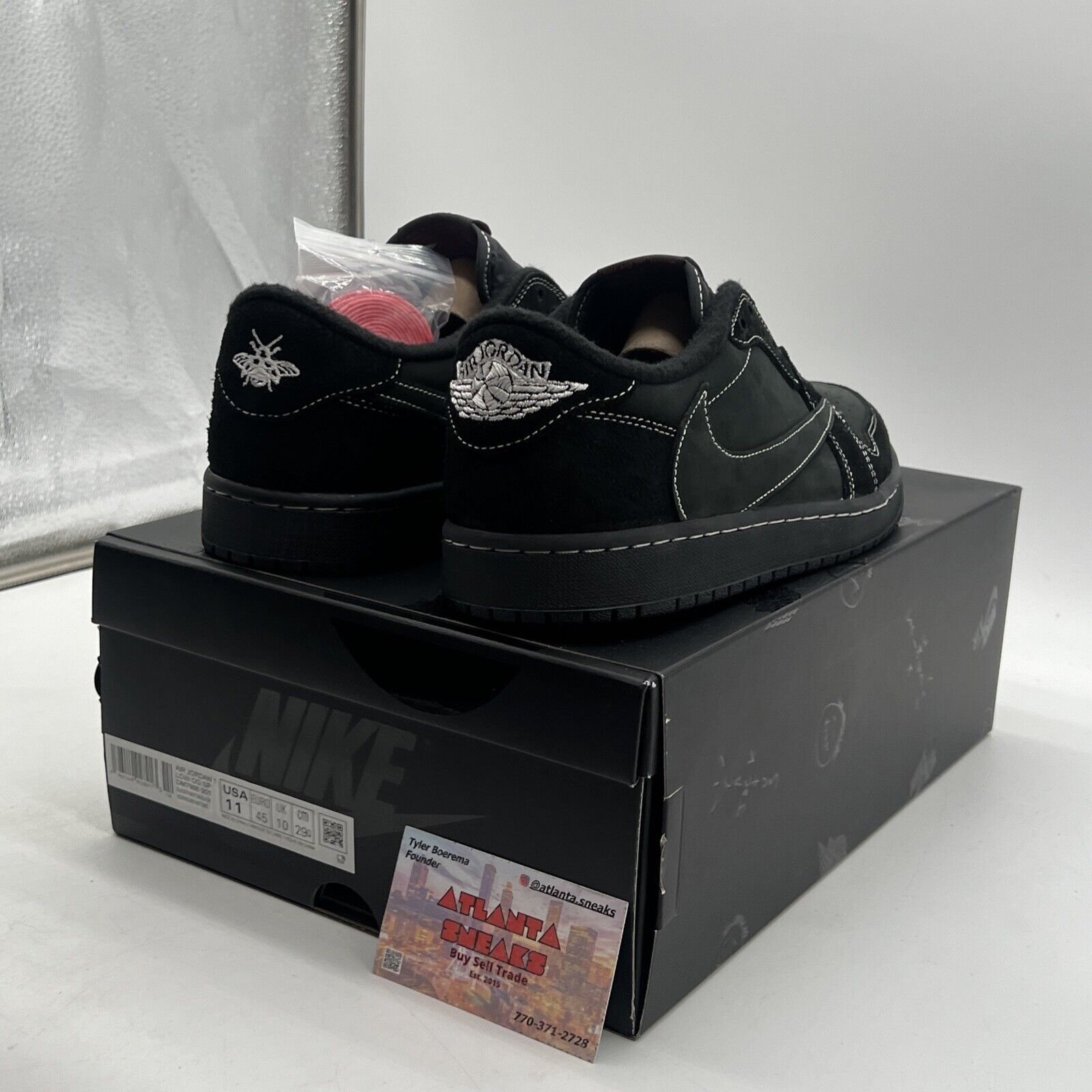 Size 11 - Jordan 1 Retro Low OG SP x Travis Scott Black Phantom (DM7866-001)