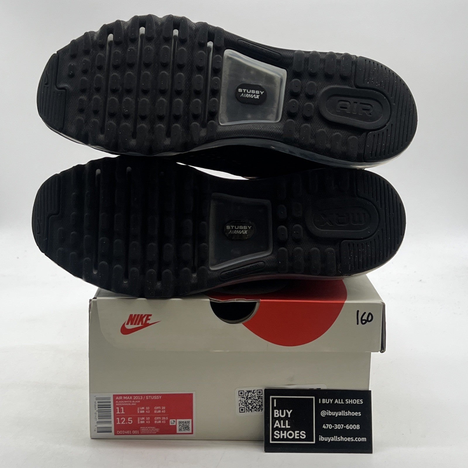Size 11 - Nike Stussy x Air Max 2013 Black (DO2461-001)