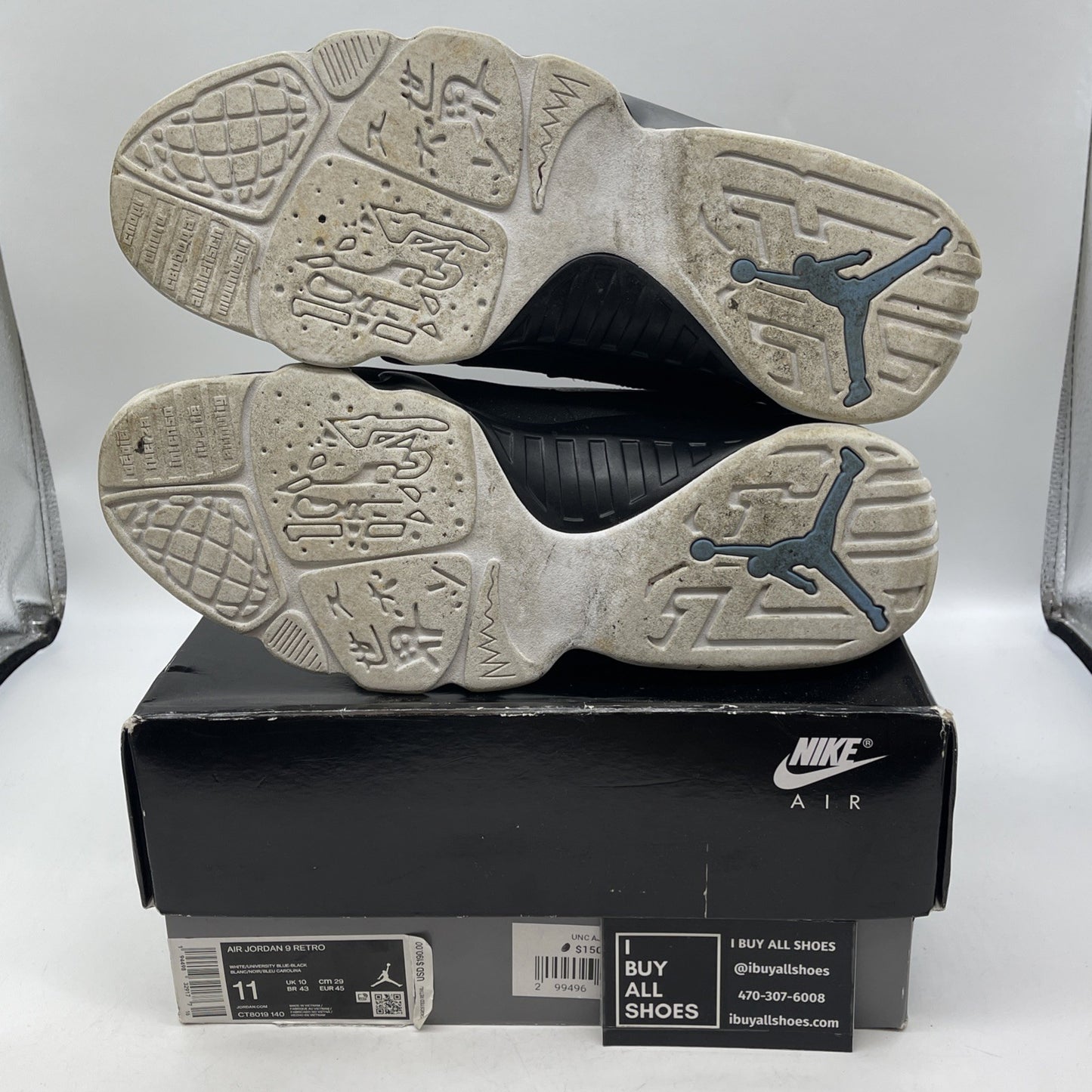 Size 11 - Air Jordan 9 Retro University Blue 2020 (CT8019-140)