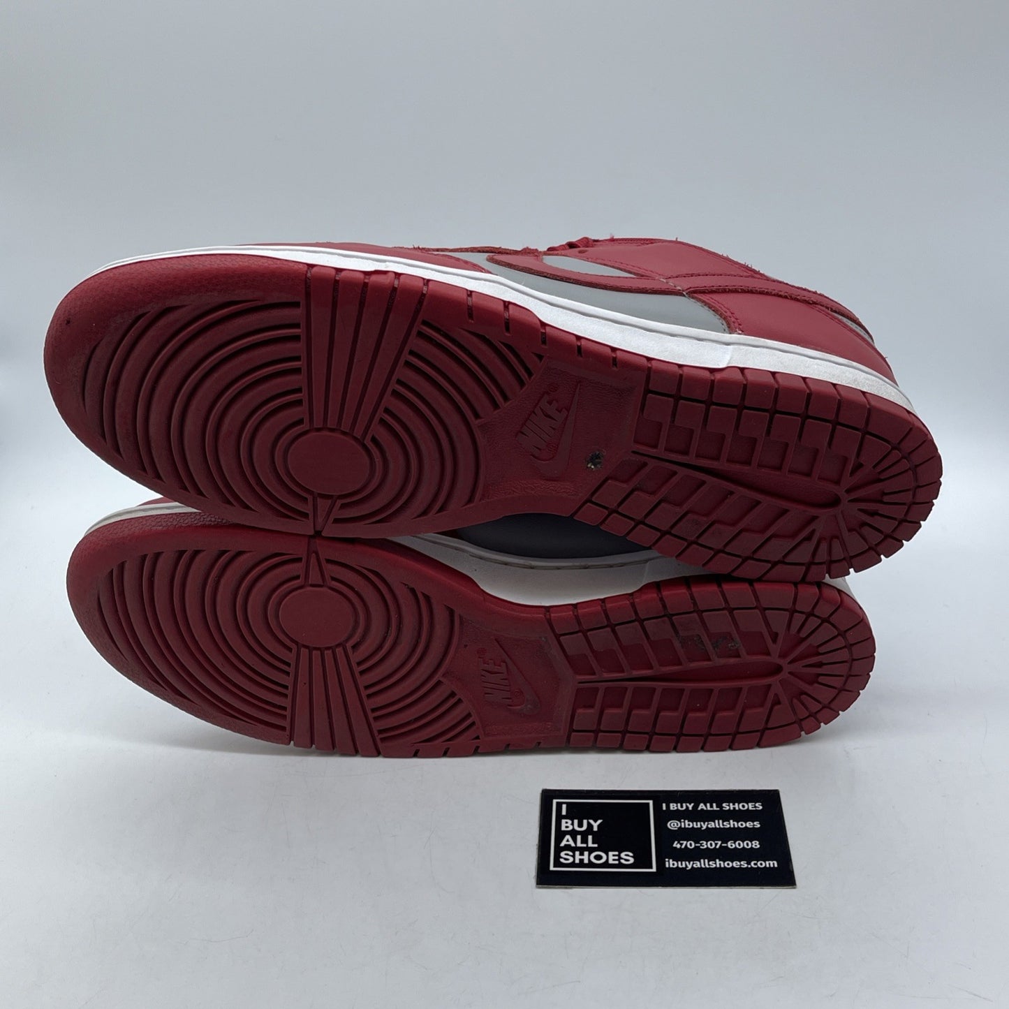 Size 10.5 - Nike Dunk Low SP UNLV 2021 Red Grey Leather (DD1391-002