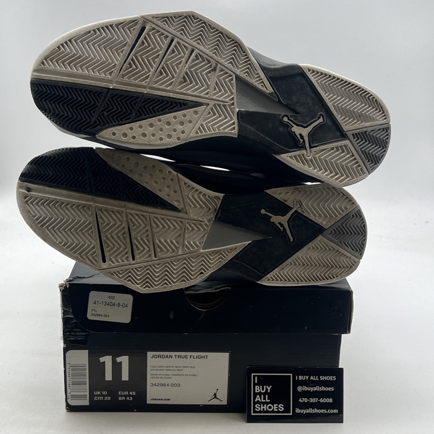 Size 11 - Air Jordan True Flight Gray (342964-003)