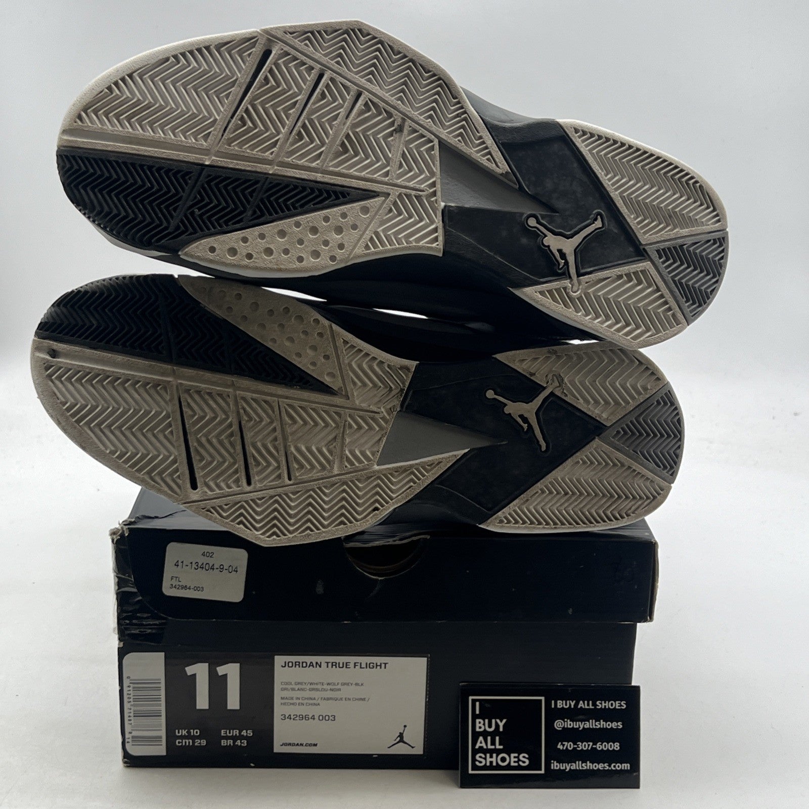 Size 11 - Air Jordan True Flight Gray (342964-003)