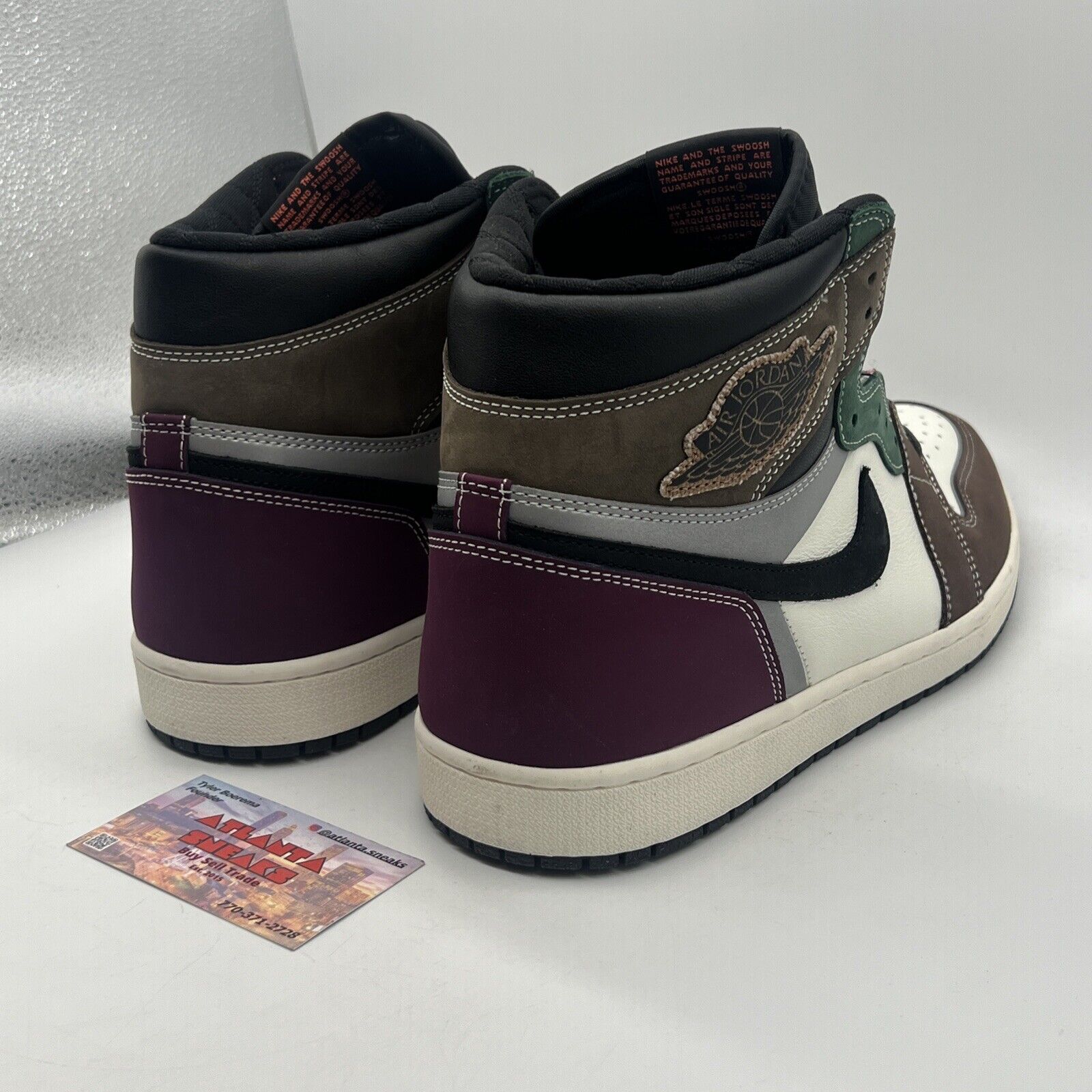 Size 14 - Jordan 1 High OG Crafted 2021 Brown Grey Green White Black DH3097-001