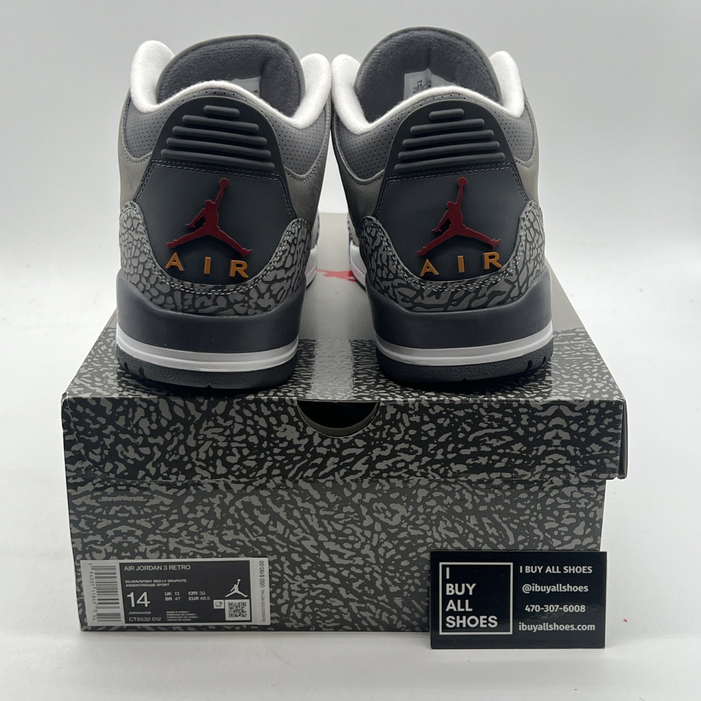 Size 14 - Air Jordan 3 Retro Mid Cool Grey (CT8532-012)