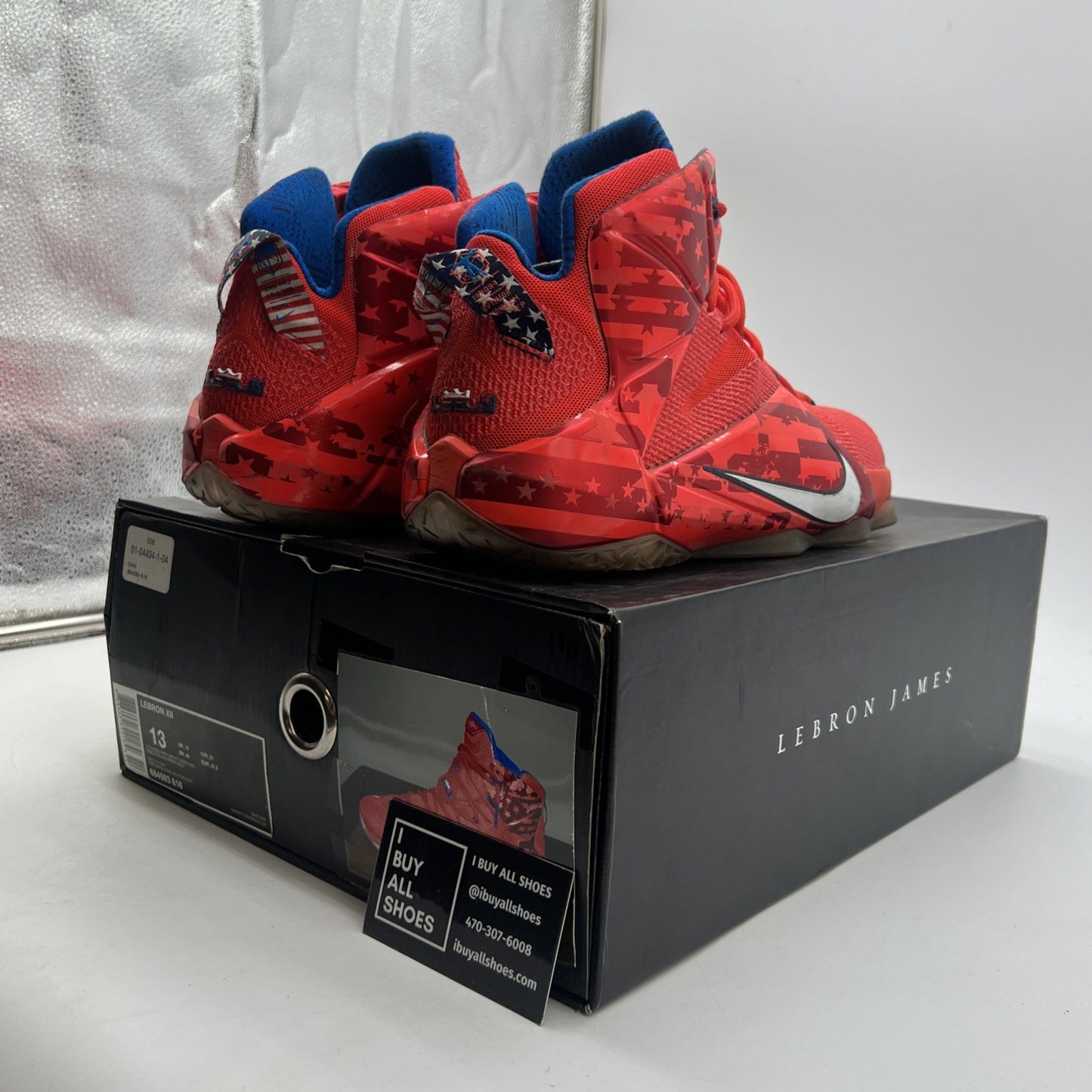 Size 13 - Nike LeBron 12 USA - (684593-616)