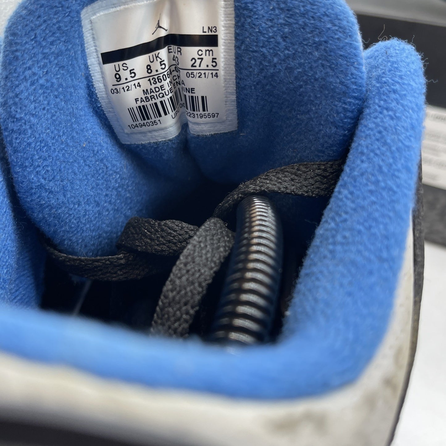 Size 9.5 - Air Jordan 3 Retro Sport Blue (136064-007)