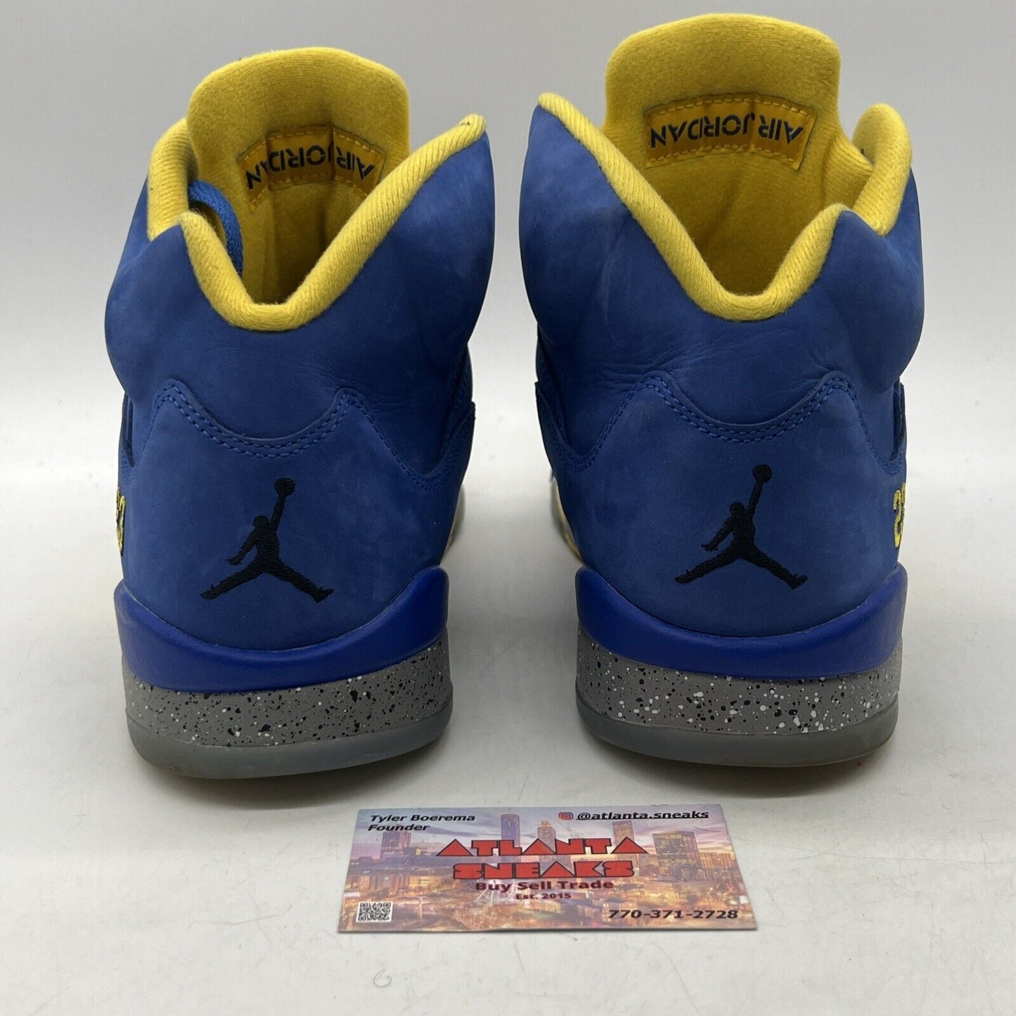 Size 11.5 - Air Jordan 5 Retro Laney Blue Yellow Icey Suede  (CD2720-400)