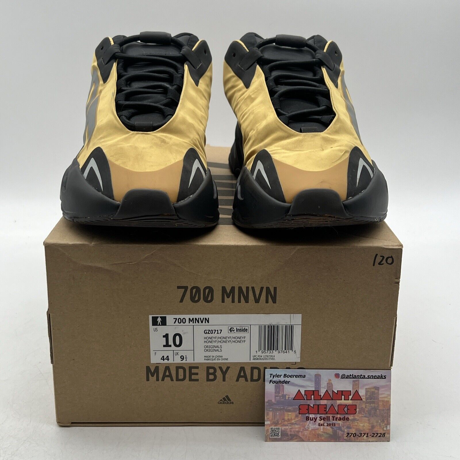 Size 10 - adidas Yeezy Boost 700 MNVN Honey Flux Black (GZ0717)