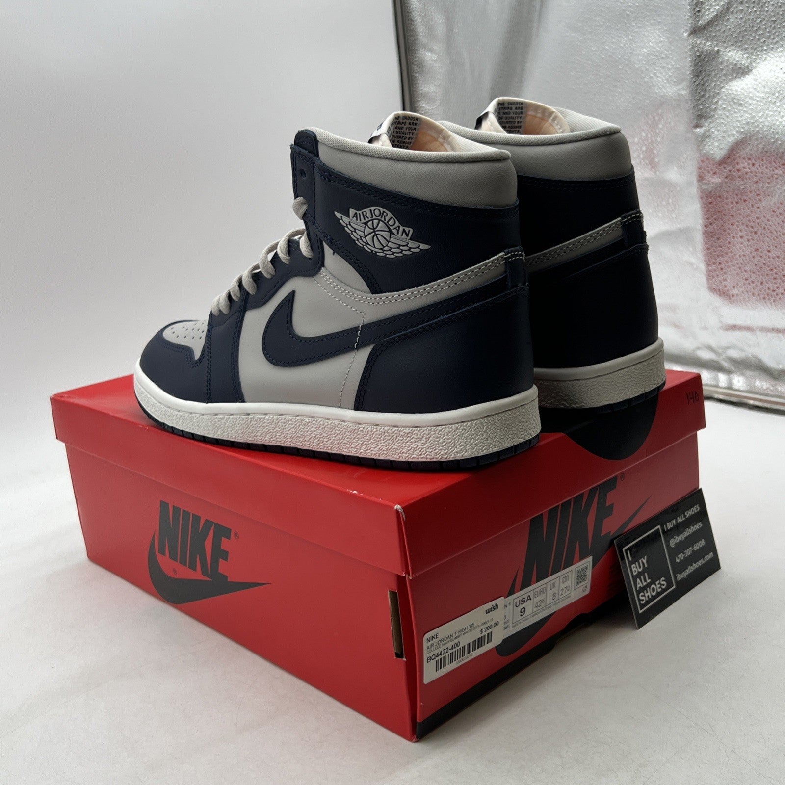 Size 9 - Air Jordan 1 Retro '85 High Georgetown (BQ4422-400)