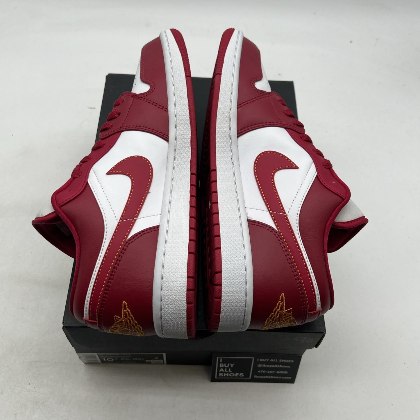 Size 10.5 - Air Jordan 1 Low Cardinal Red 2022 (553558-607)