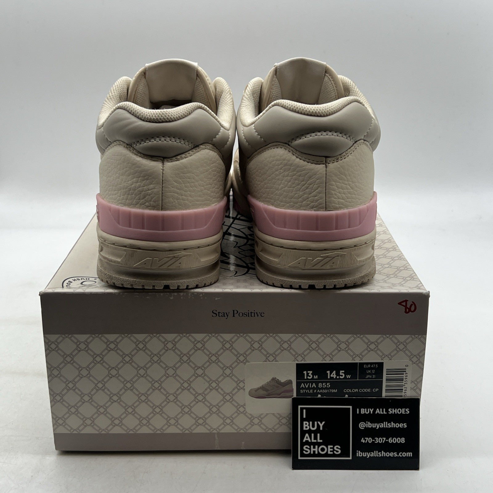 Size 13 - Avia 855 x Hush Basketball Shoes Low Top Retro White/pink Mens
