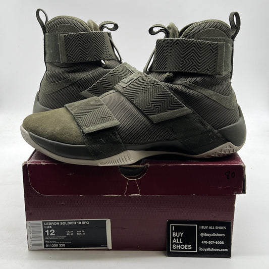 Size 12 - Nike LeBron Soldier 10 SFG LUX Cargo Khaki (911306-330)