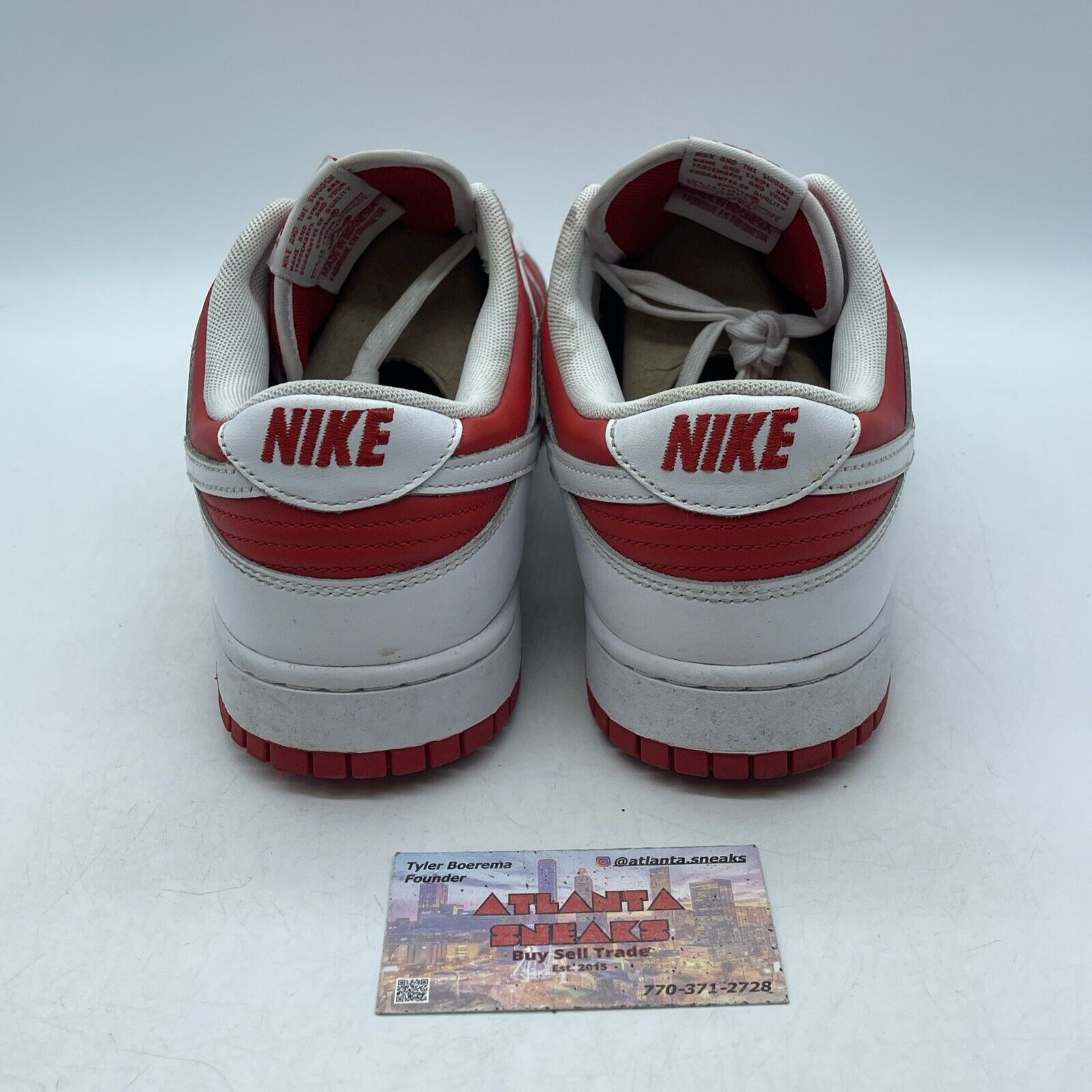 Size 12 - Nike Dunk Low Championship Red White Leather (DD1391-600)