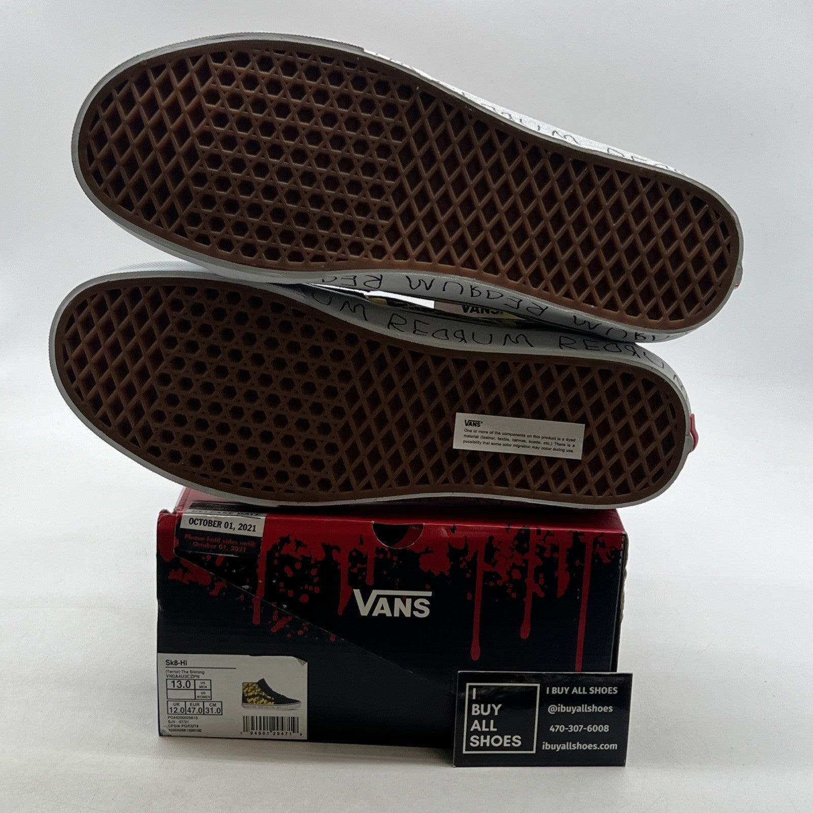 Size 13 - Vans Sk8-Hi House of Terror The Shining (VN0A4U3CZPN)