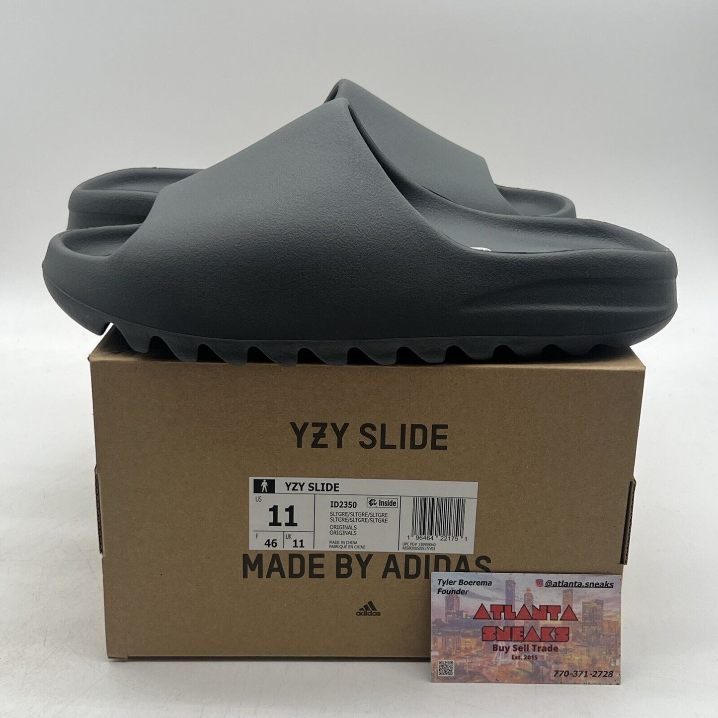 Size 11 - Adidas YZY SLIDE Slate Grey Men’s (ID2350)