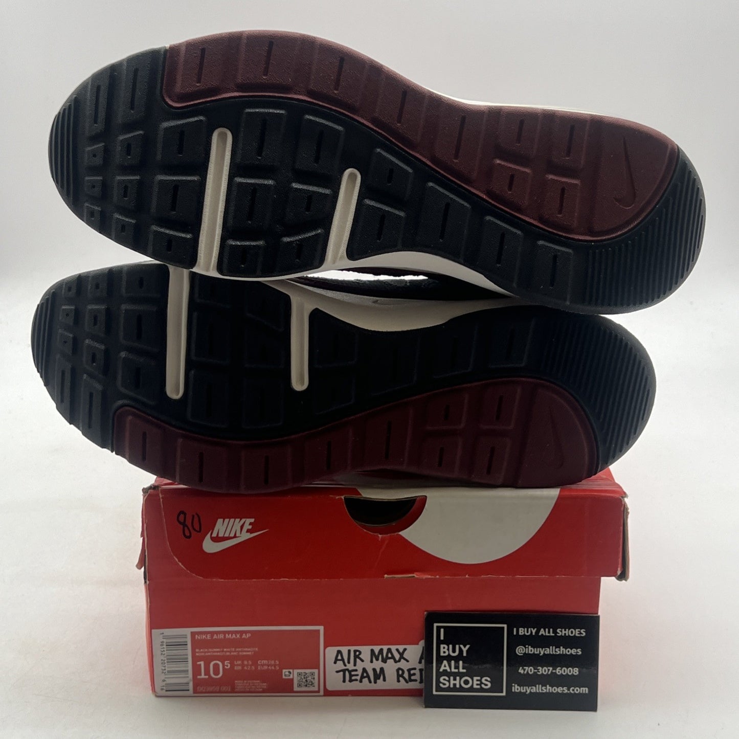 Size 10.5 - Nike Air Max AP Black Team Red (DQ3959-001)